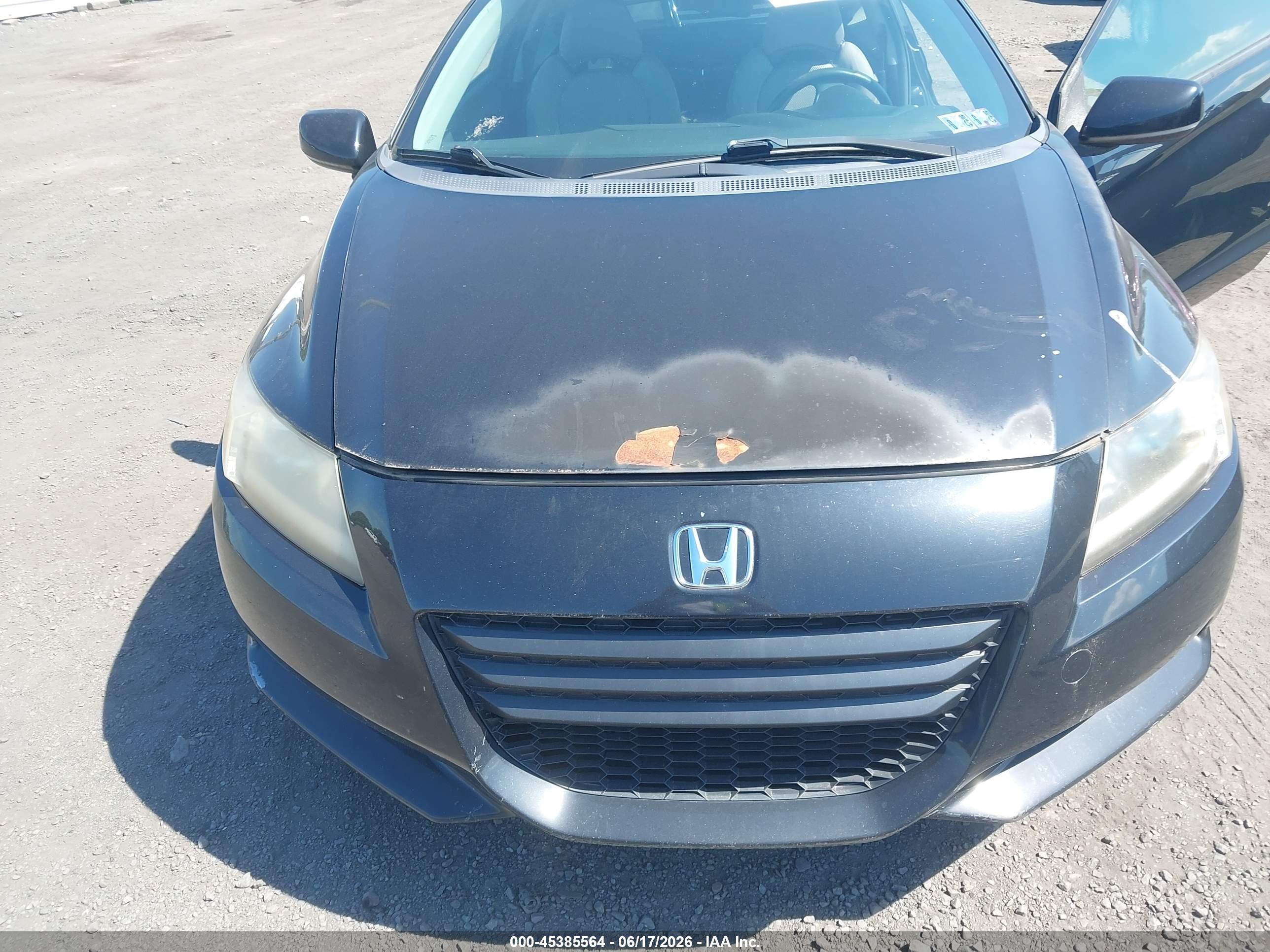 2011 Honda Cr-z   Black vin: JHMZF1C47BS011402