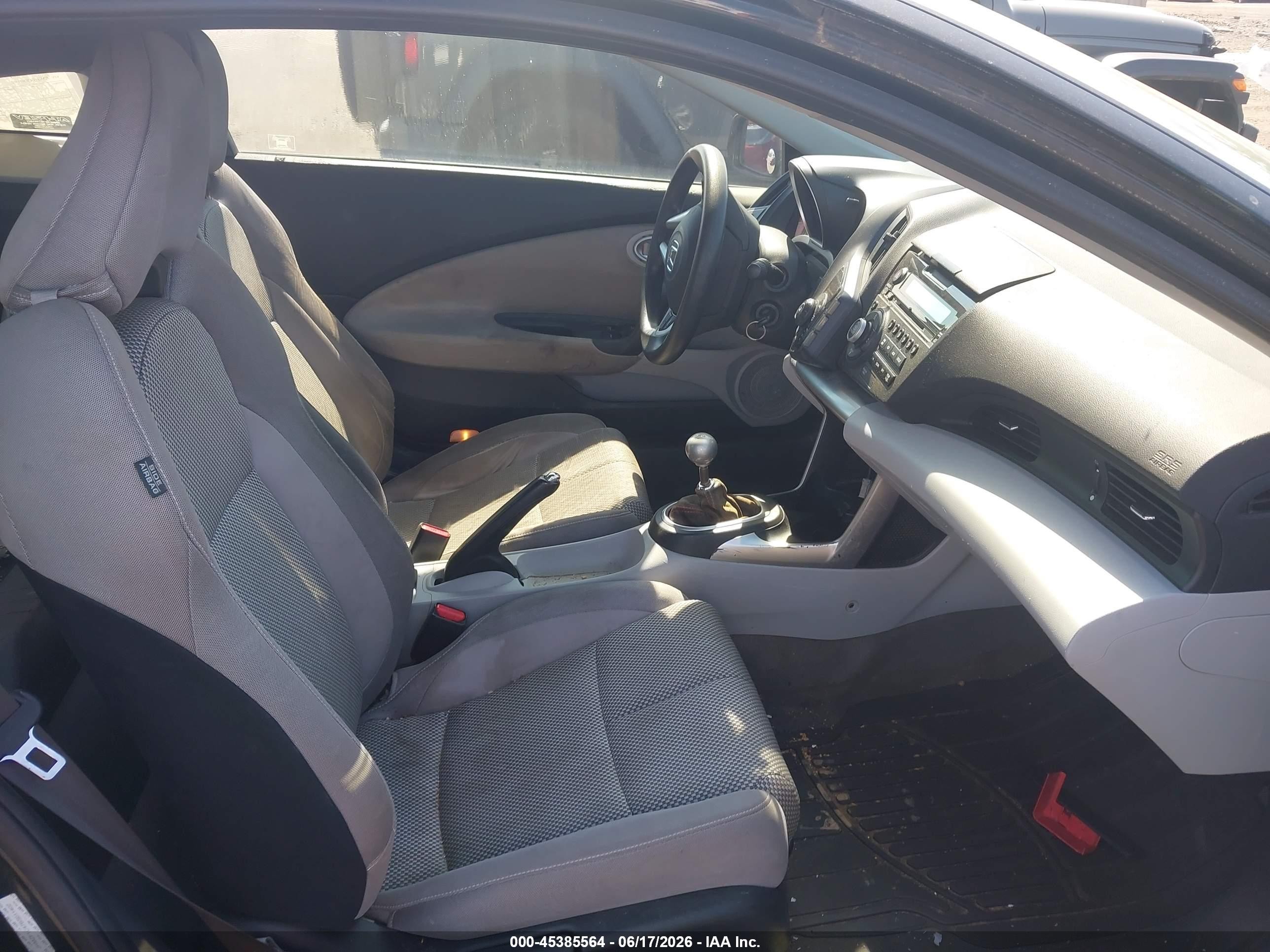 2011 Honda Cr-z   Black vin: JHMZF1C47BS011402