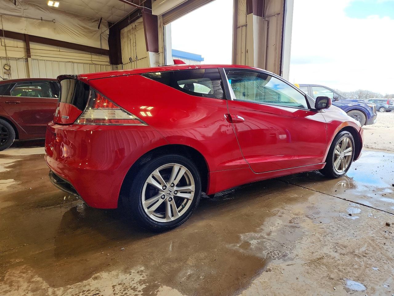 2011 Honda Cr-z Red vin: JHMZF1C48BS007648