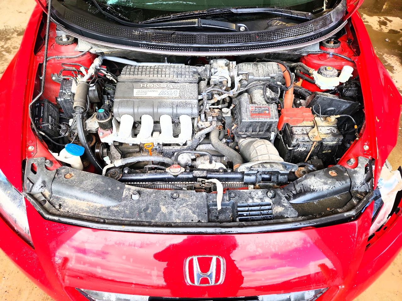 2011 Honda Cr-z Red vin: JHMZF1C48BS007648