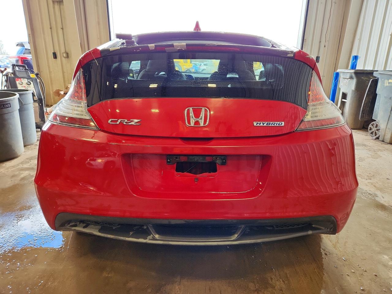 2011 Honda Cr-z Red vin: JHMZF1C48BS007648