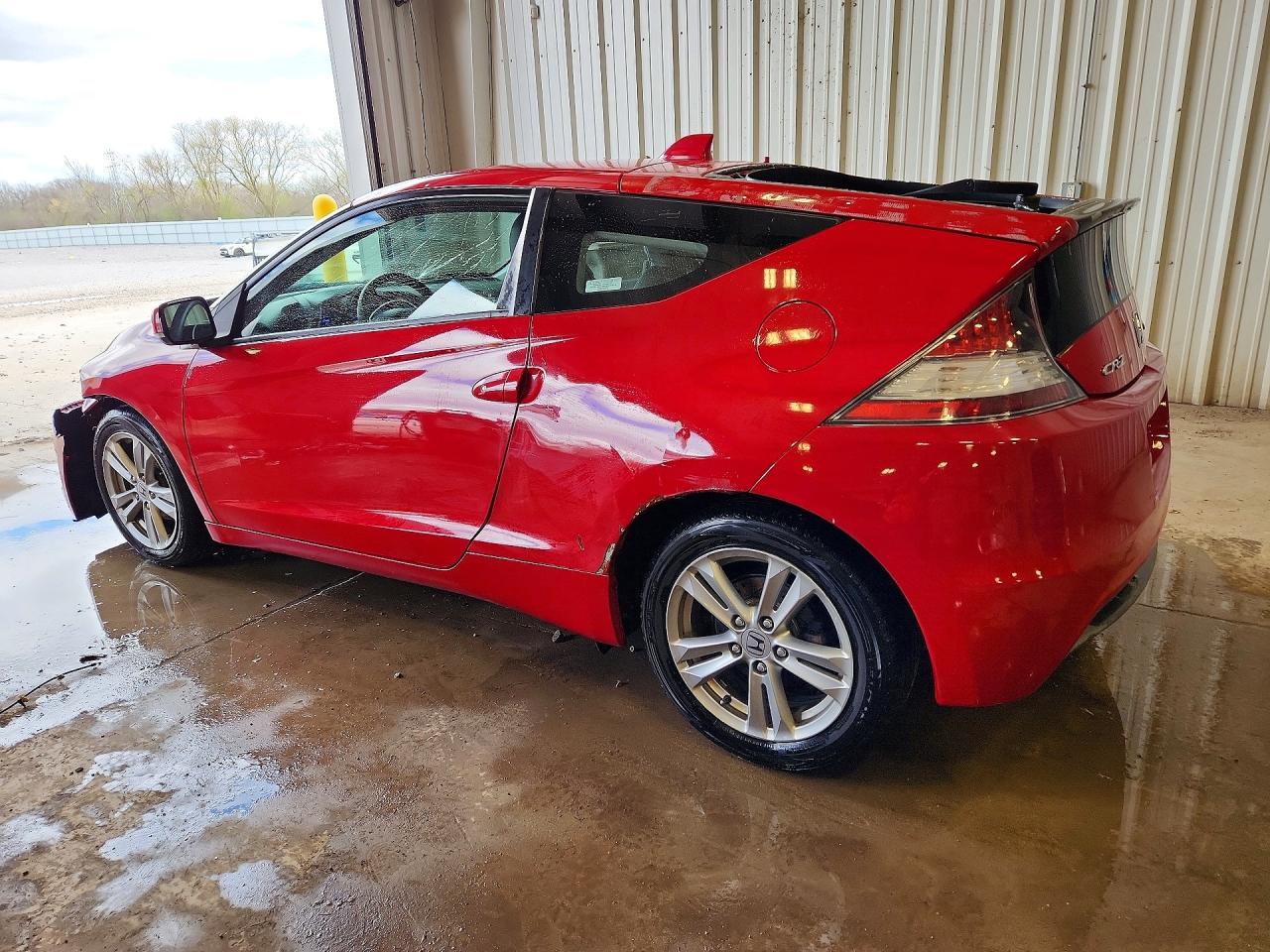 2011 Honda Cr-z Red vin: JHMZF1C48BS007648