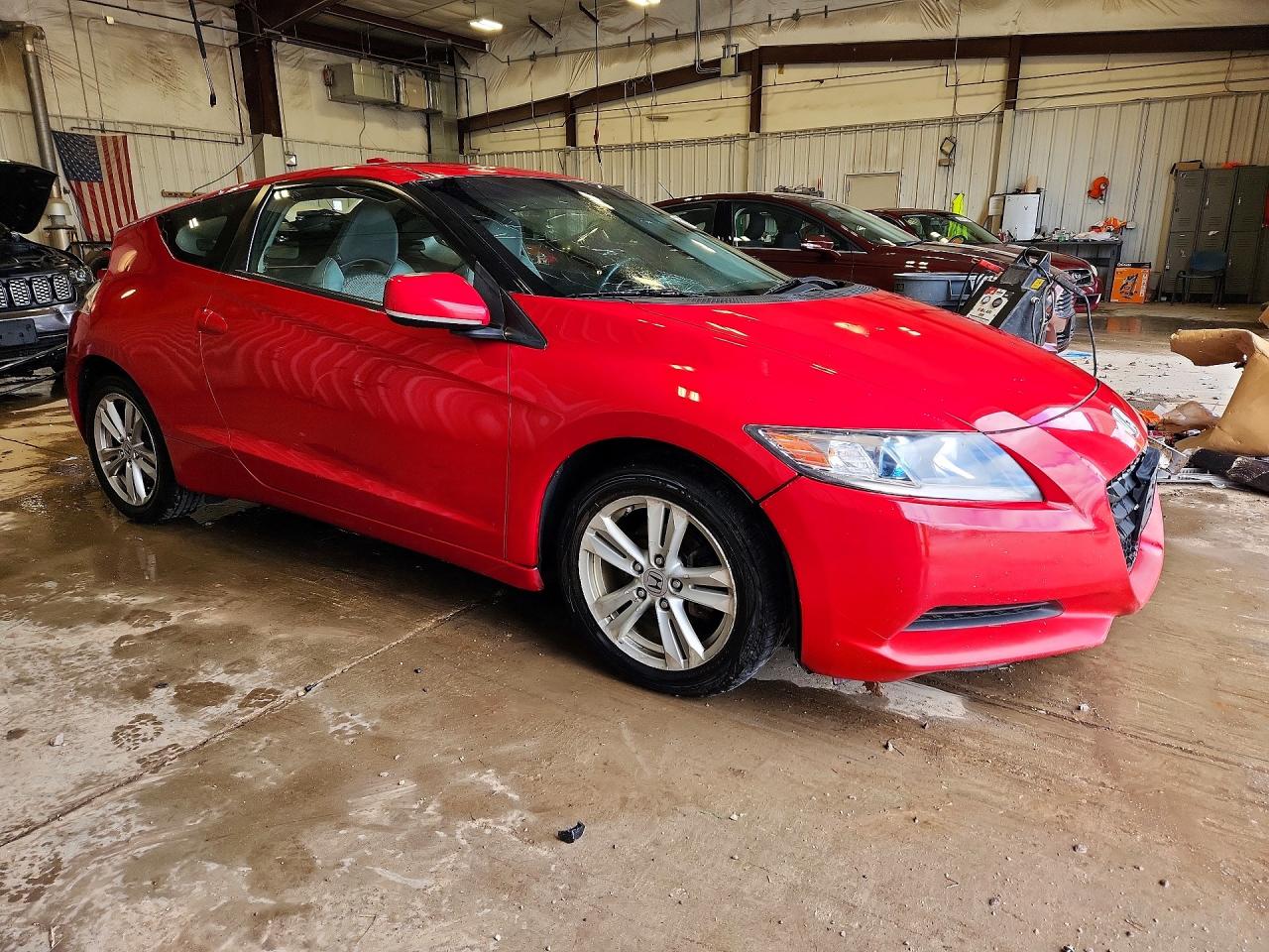 2011 Honda Cr-z Red vin: JHMZF1C48BS007648