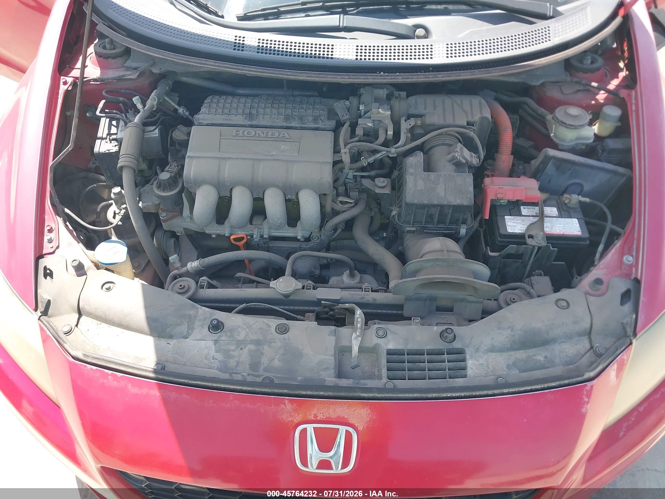 2013 Honda Cr-z   Красный vin: JHMZF1C48DS003618