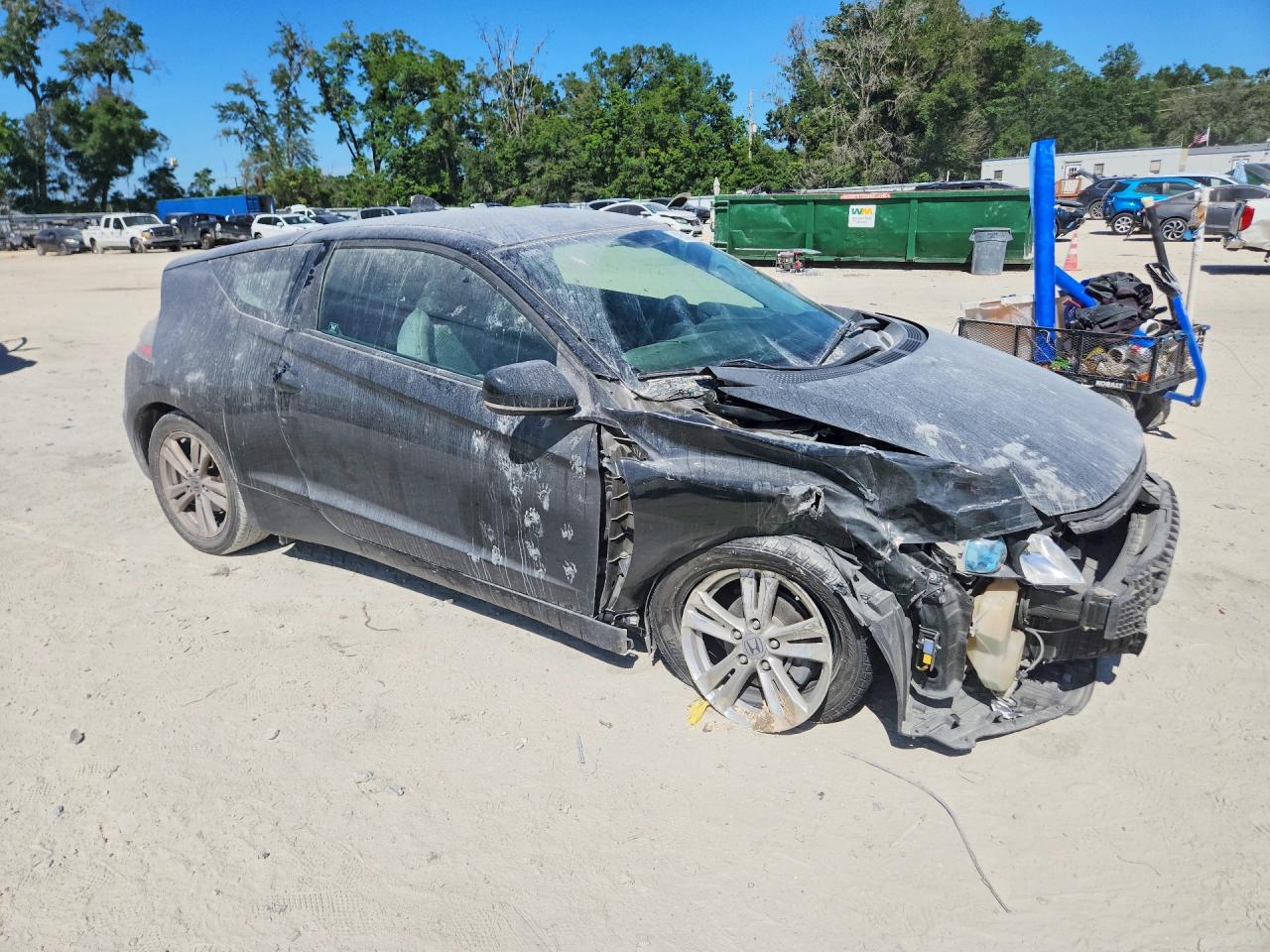 2011 Honda Cr-z Black vin: JHMZF1C49BS004273