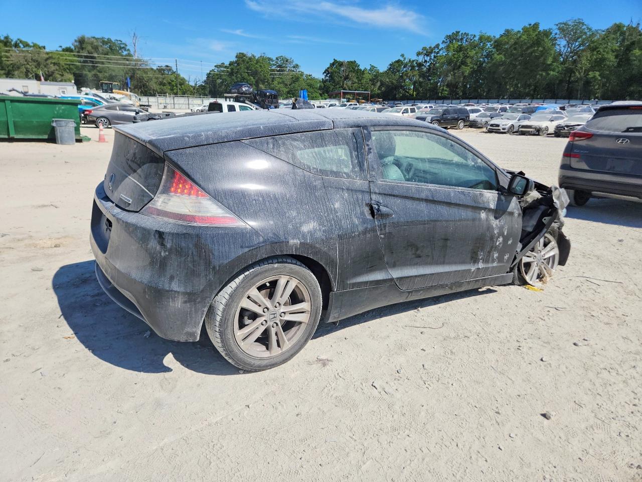 2011 Honda Cr-z Black vin: JHMZF1C49BS004273
