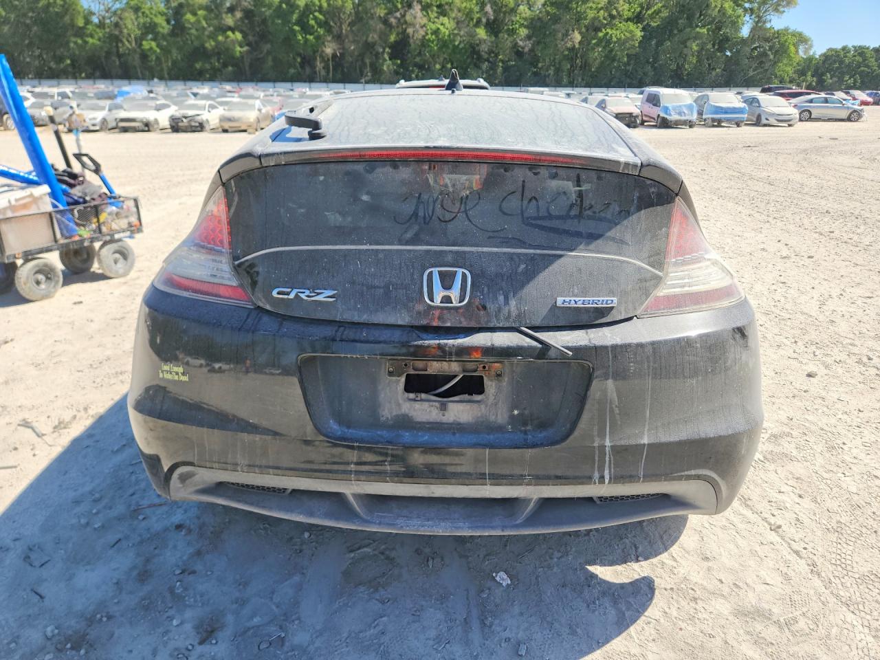 2011 Honda Cr-z Black vin: JHMZF1C49BS004273