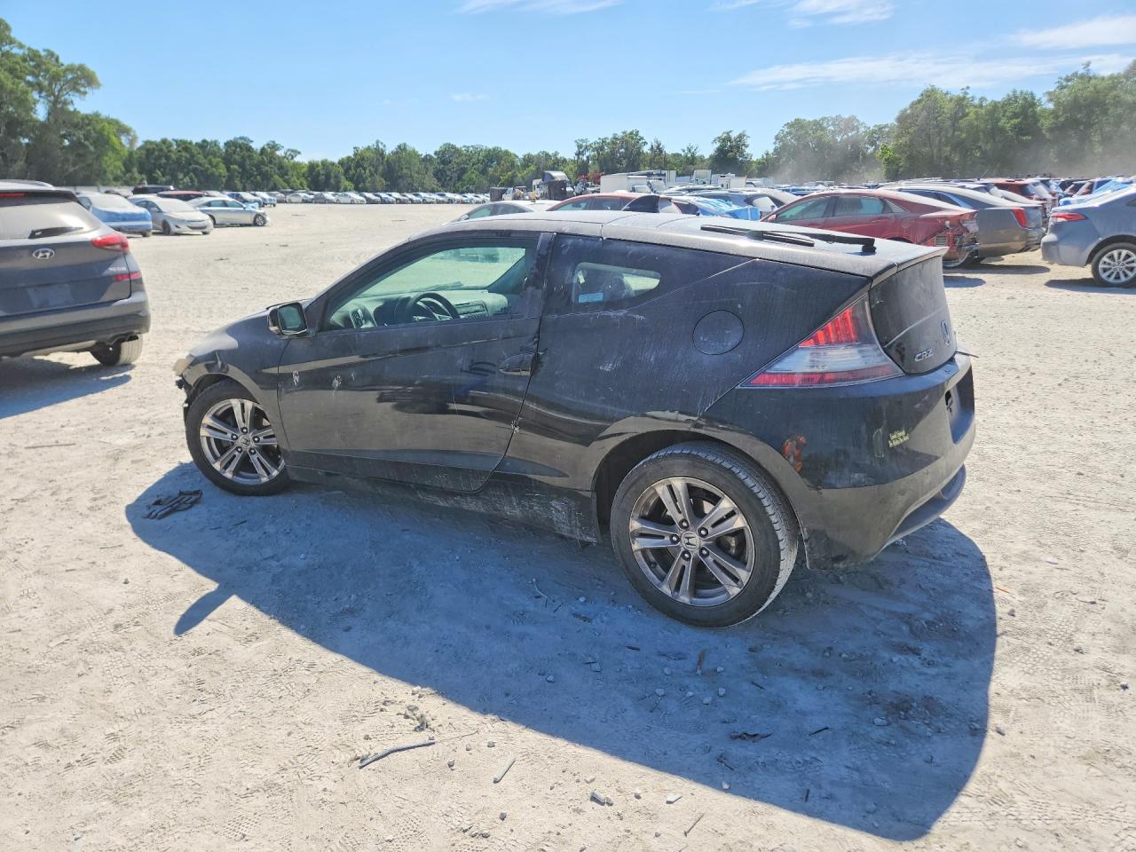 2011 Honda Cr-z Black vin: JHMZF1C49BS004273