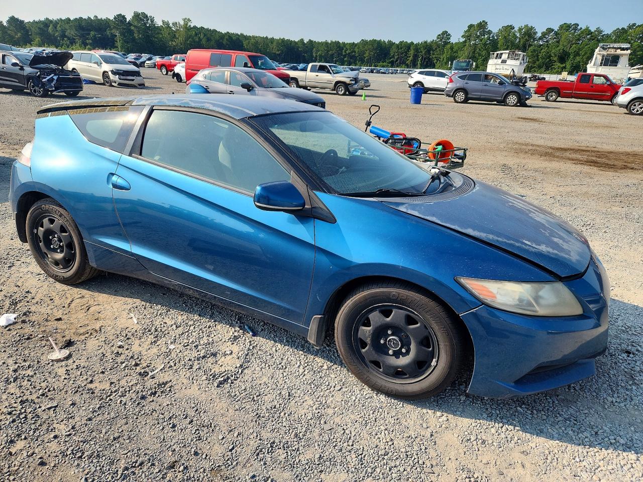 2011 Honda Cr-z Blue vin: JHMZF1C49BS009831