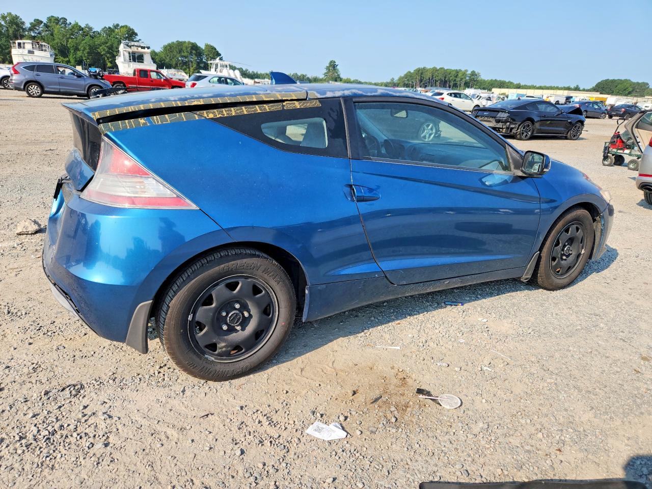 2011 Honda Cr-z Blue vin: JHMZF1C49BS009831
