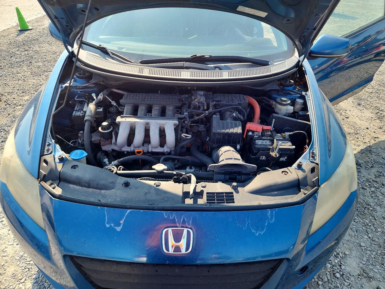 2011 Honda Cr-z Blue vin: JHMZF1C49BS009831