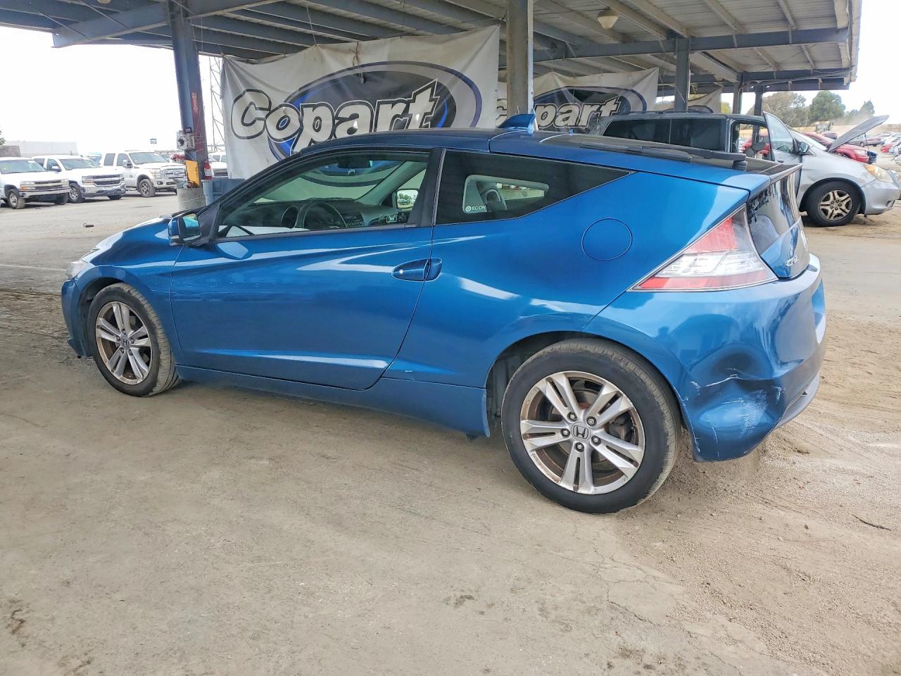 2012 Honda Cr-z Blue vin: JHMZF1C49CS001181