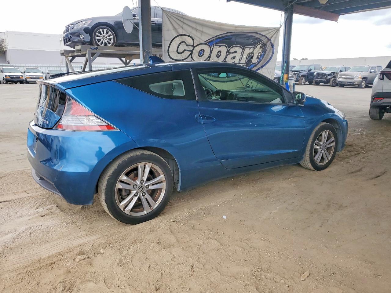 2012 Honda Cr-z Blue vin: JHMZF1C49CS001181
