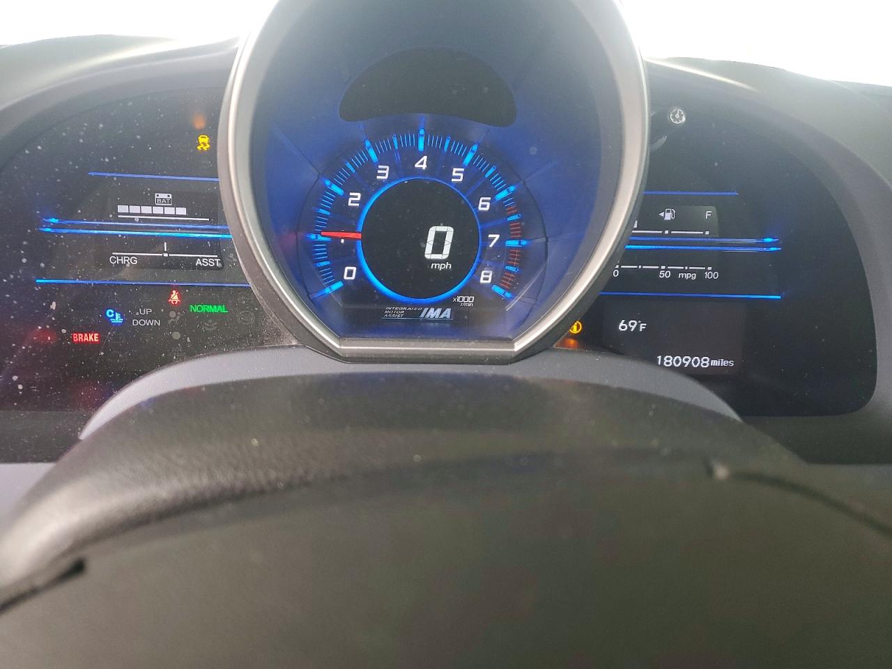 2012 Honda Cr-z Blue vin: JHMZF1C49CS001181