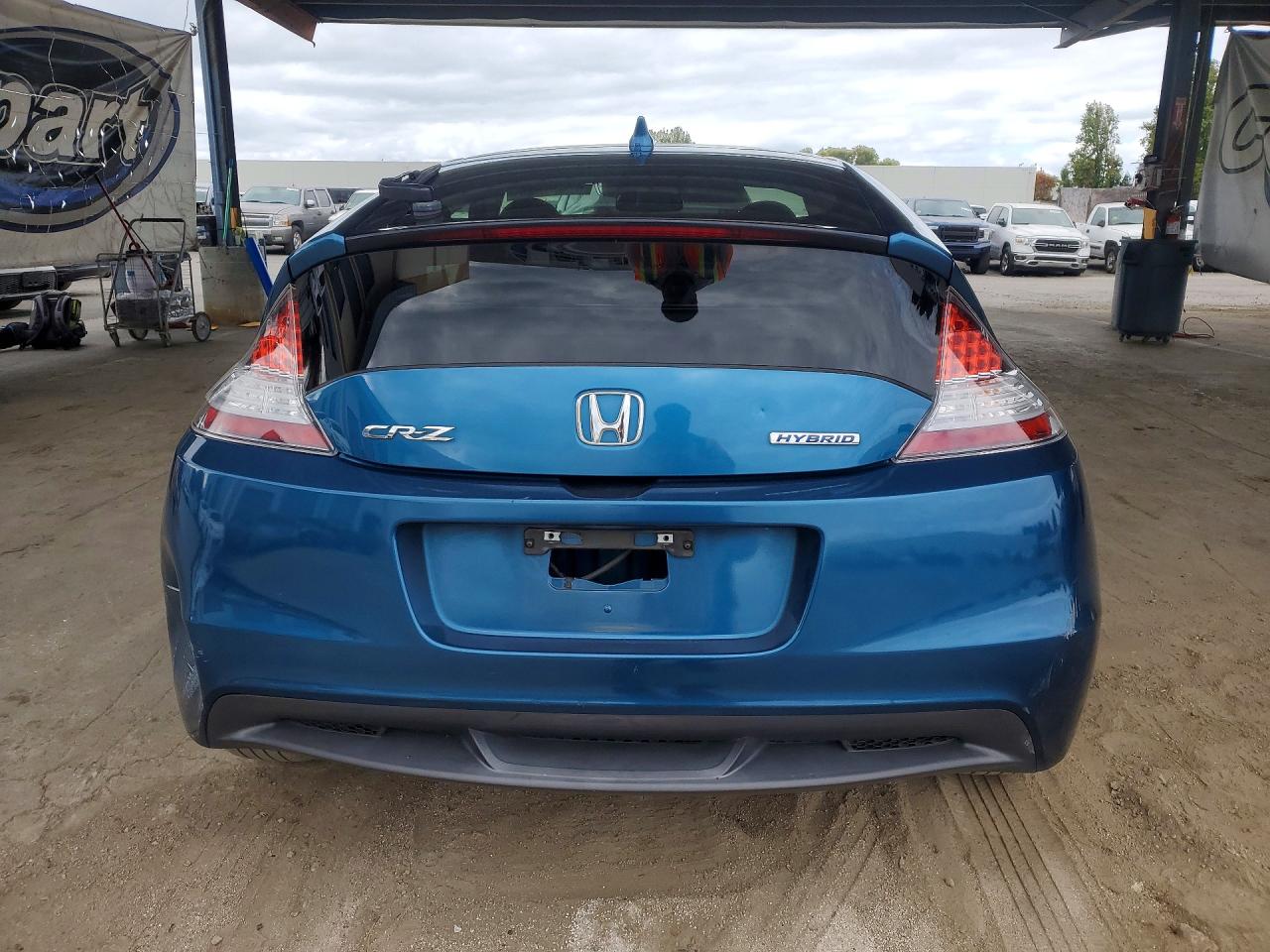 2012 Honda Cr-z Blue vin: JHMZF1C49CS001181