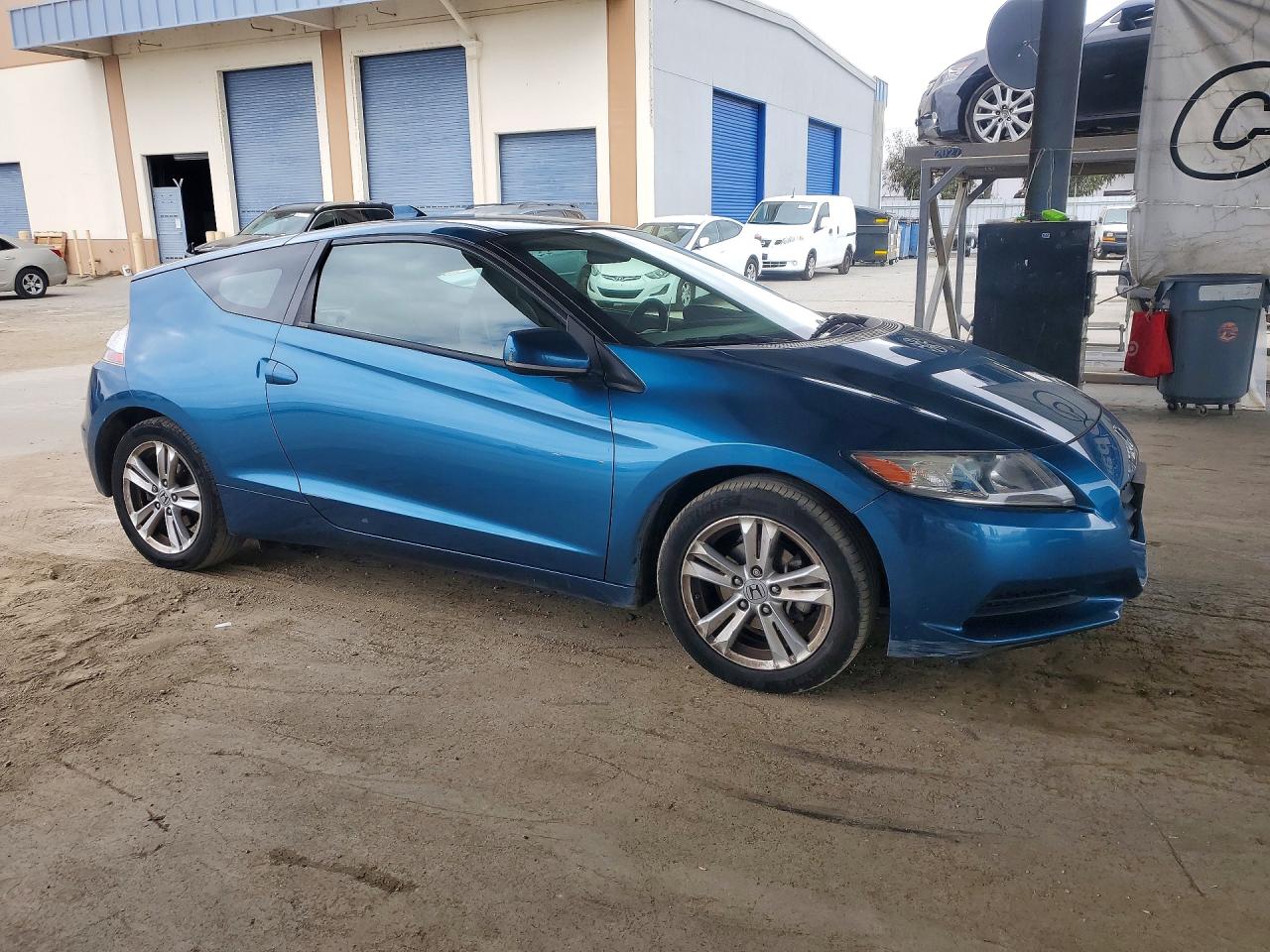 2012 Honda Cr-z Blue vin: JHMZF1C49CS001181