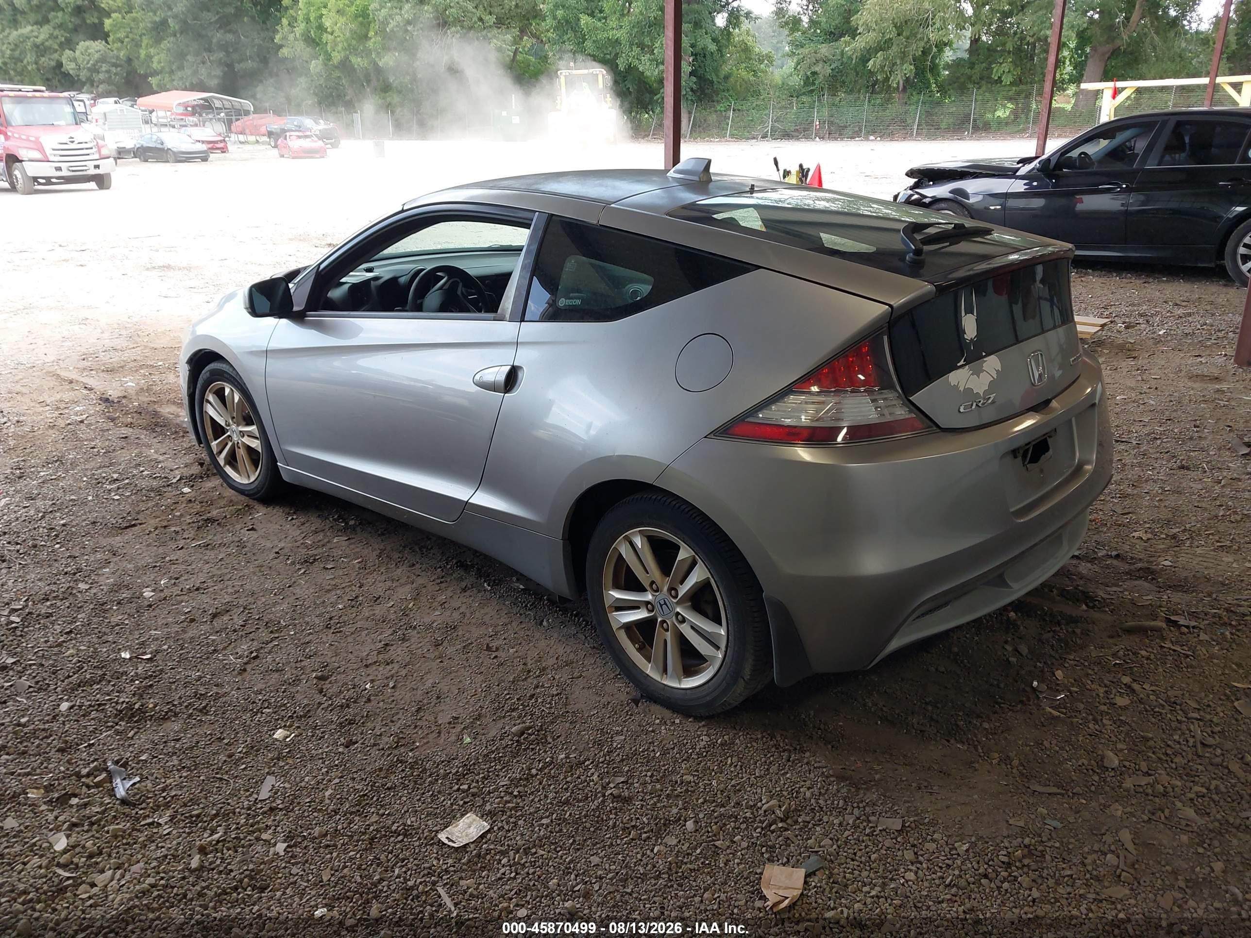 2012 Honda Cr-z   Silver vin: JHMZF1C4XCS002968