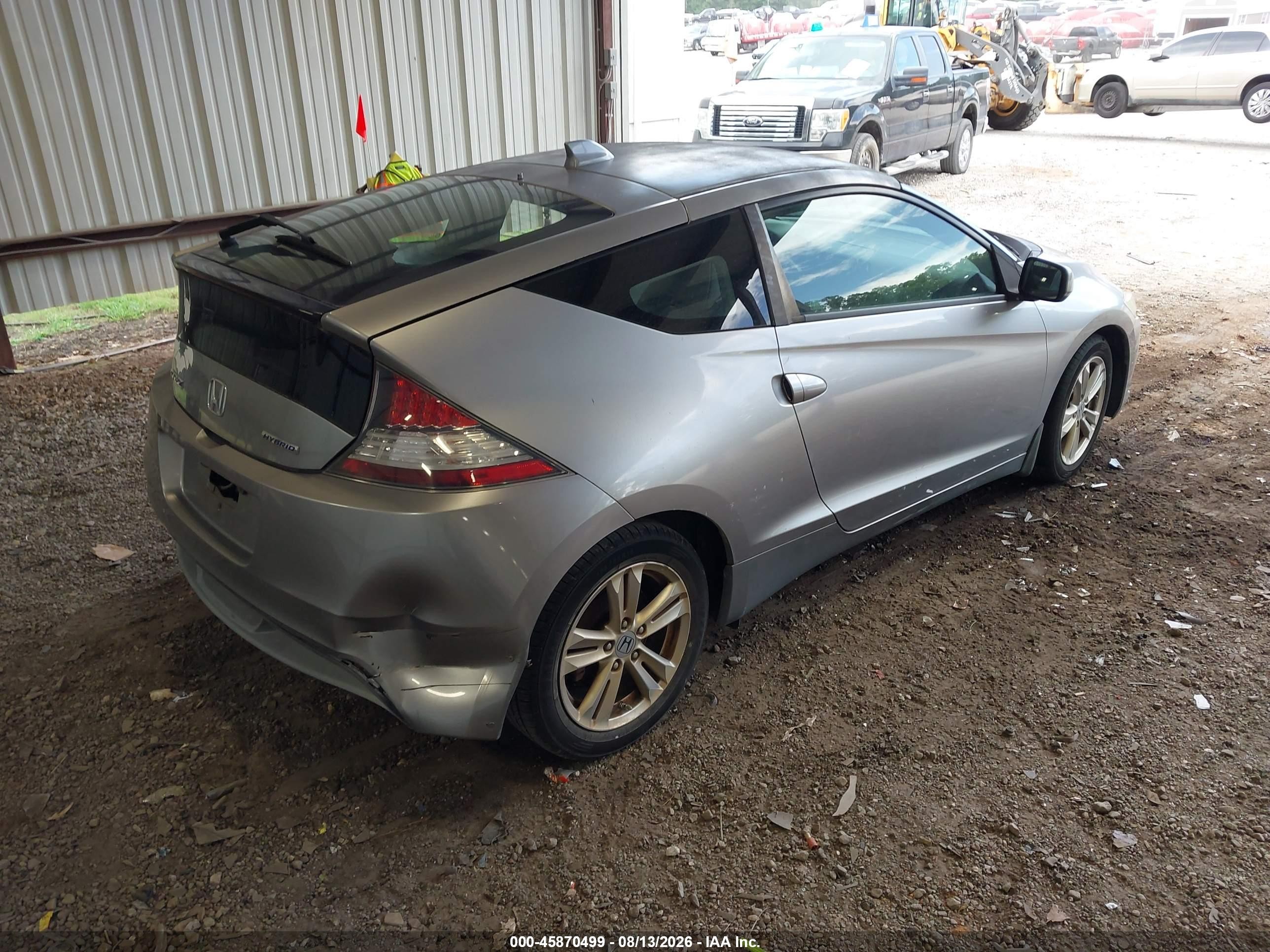 2012 Honda Cr-z   Silver vin: JHMZF1C4XCS002968