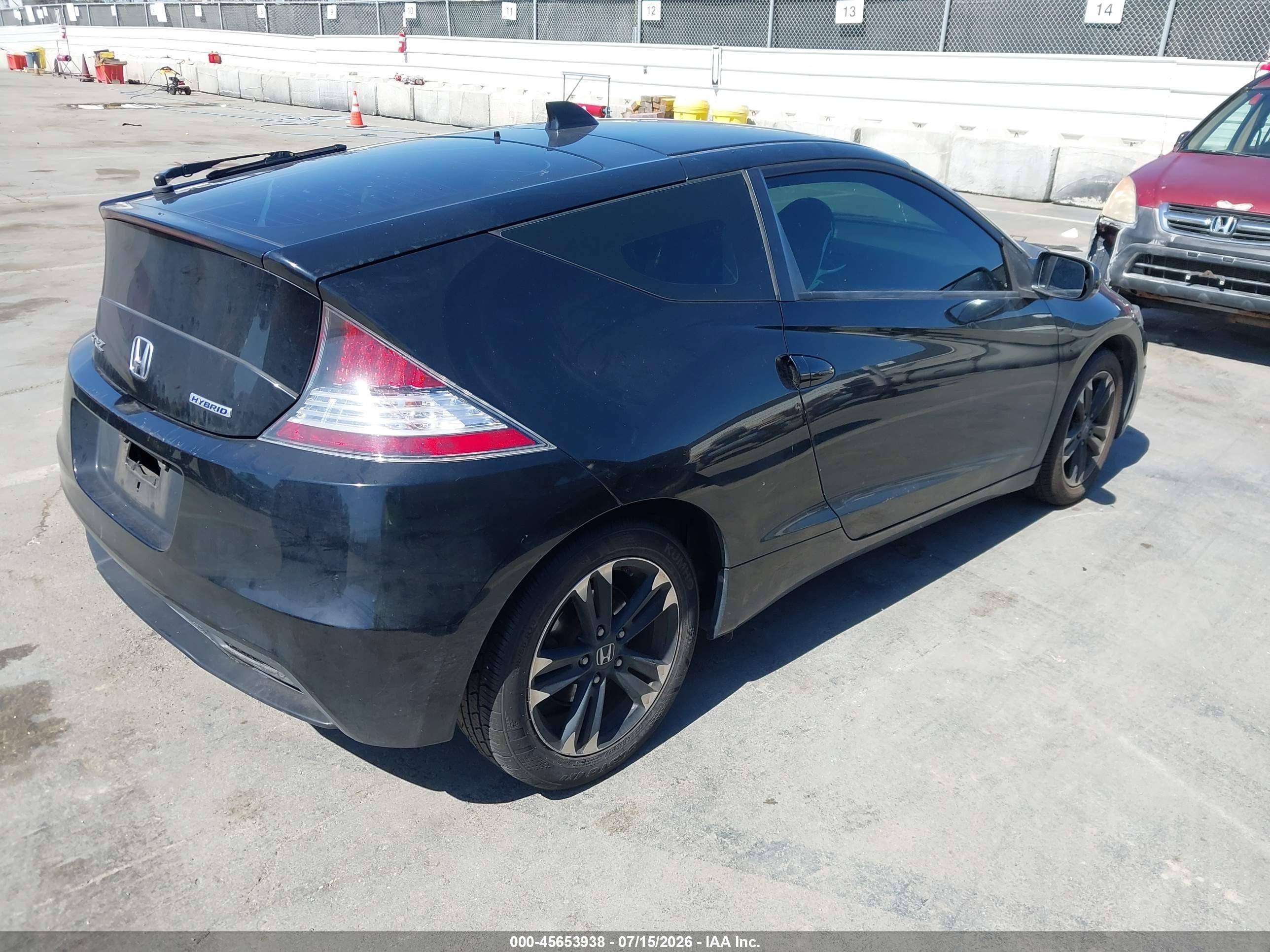 2015 Honda Cr-z Ex Black vin: JHMZF1C60FS001351