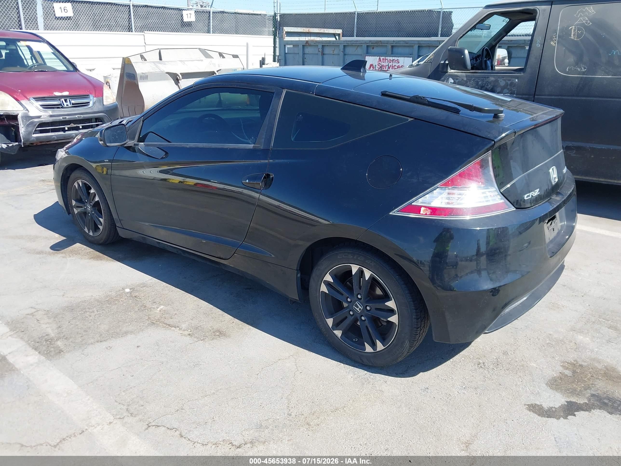 2015 Honda Cr-z Ex Black vin: JHMZF1C60FS001351