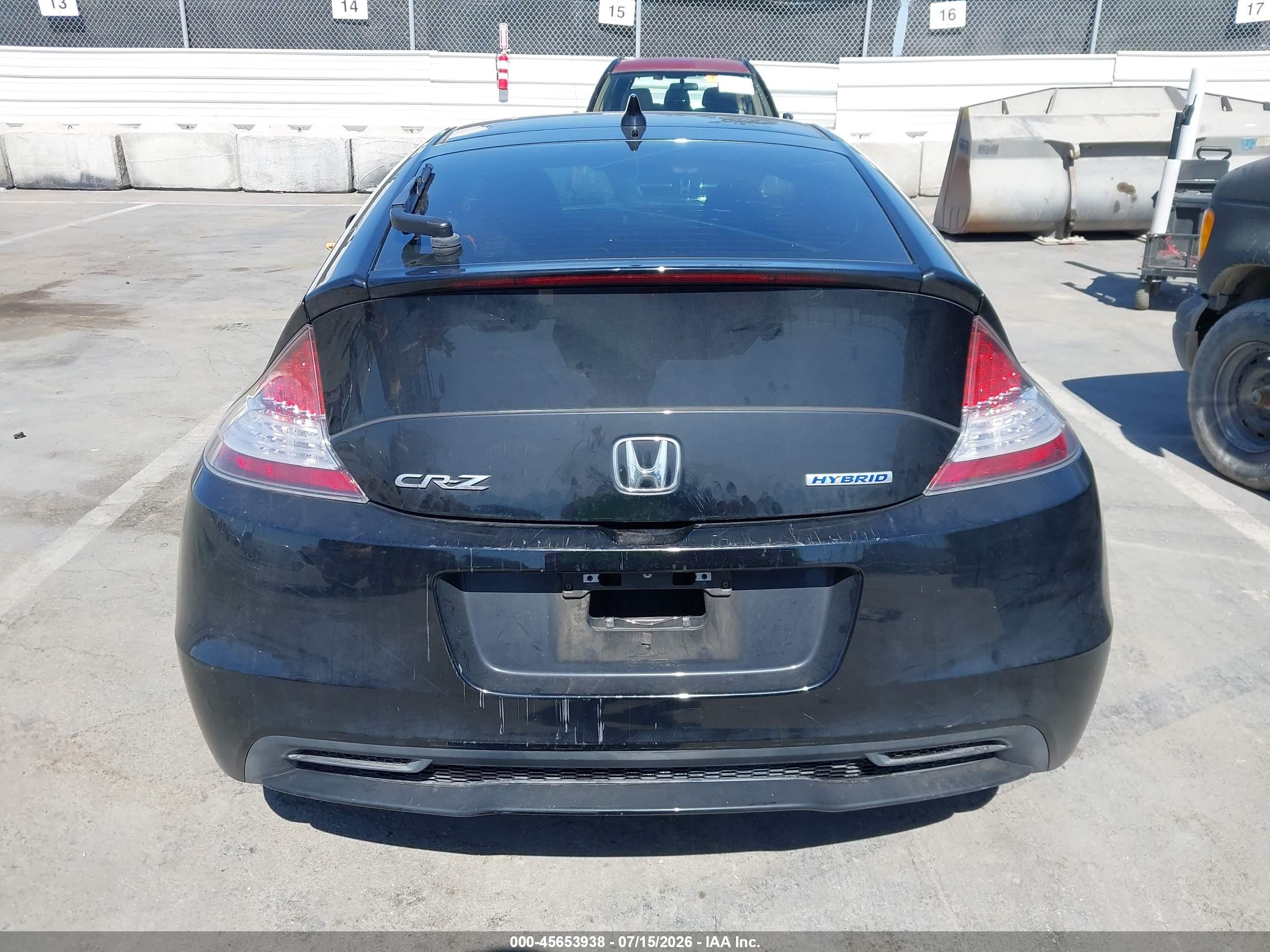 2015 Honda Cr-z Ex Black vin: JHMZF1C60FS001351