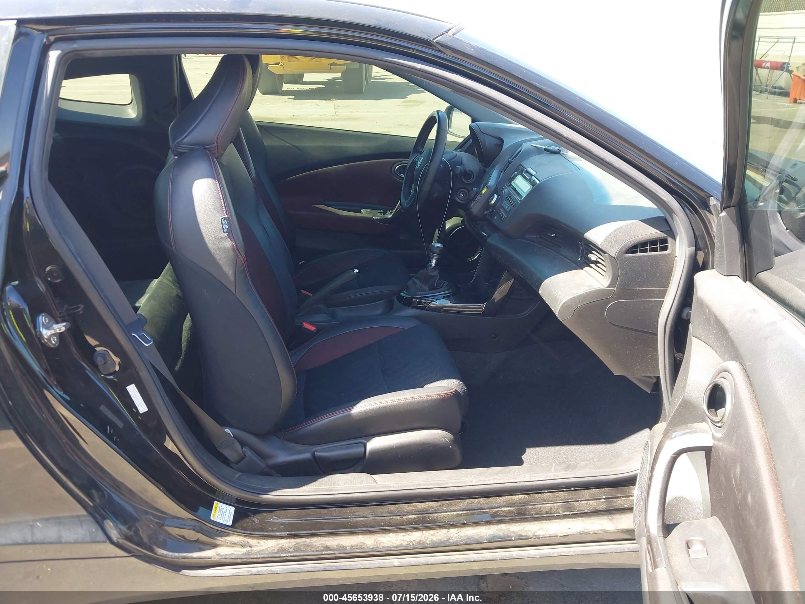2015 Honda Cr-z Ex Black vin: JHMZF1C60FS001351