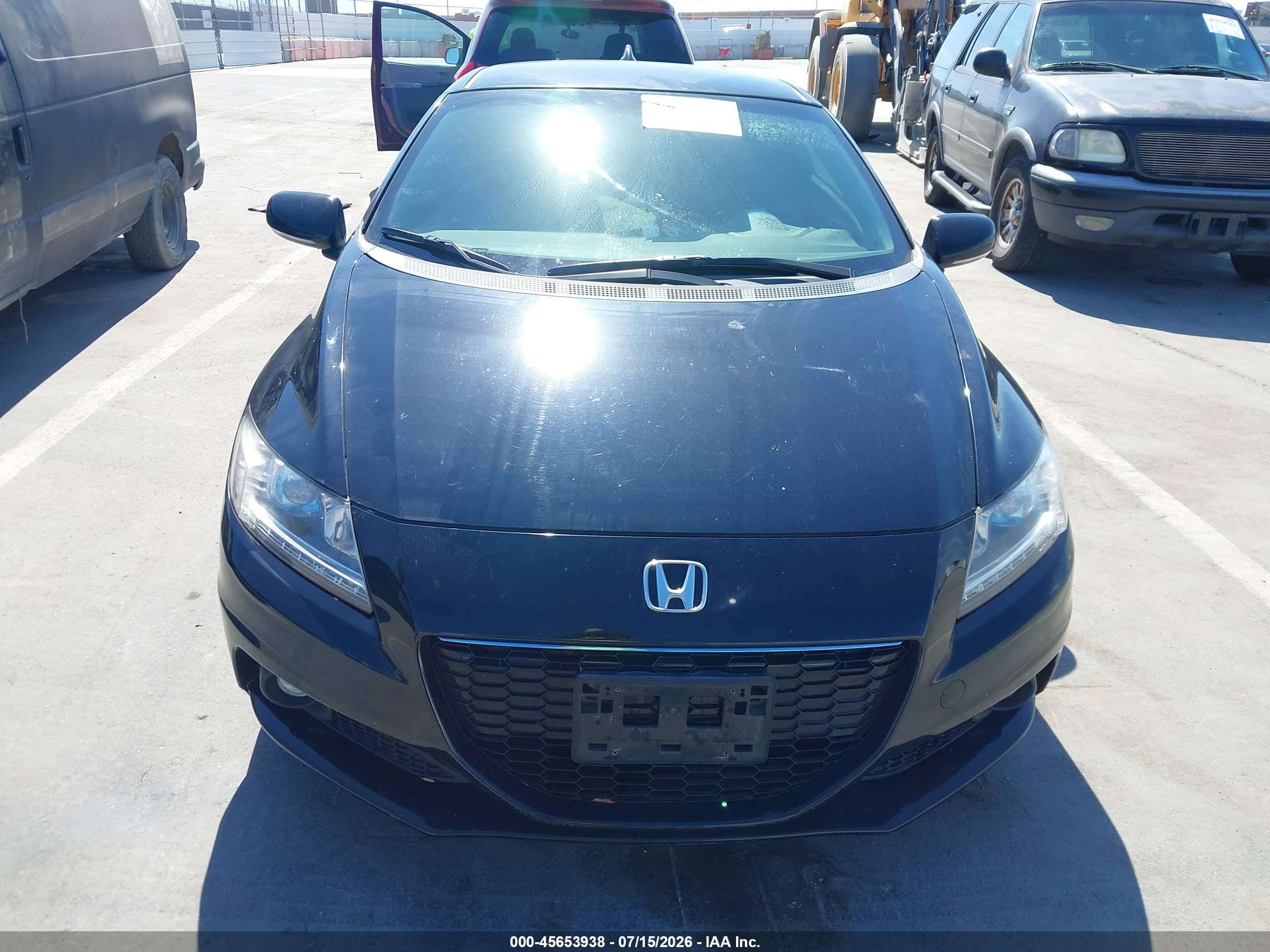 2015 Honda Cr-z Ex Black vin: JHMZF1C60FS001351