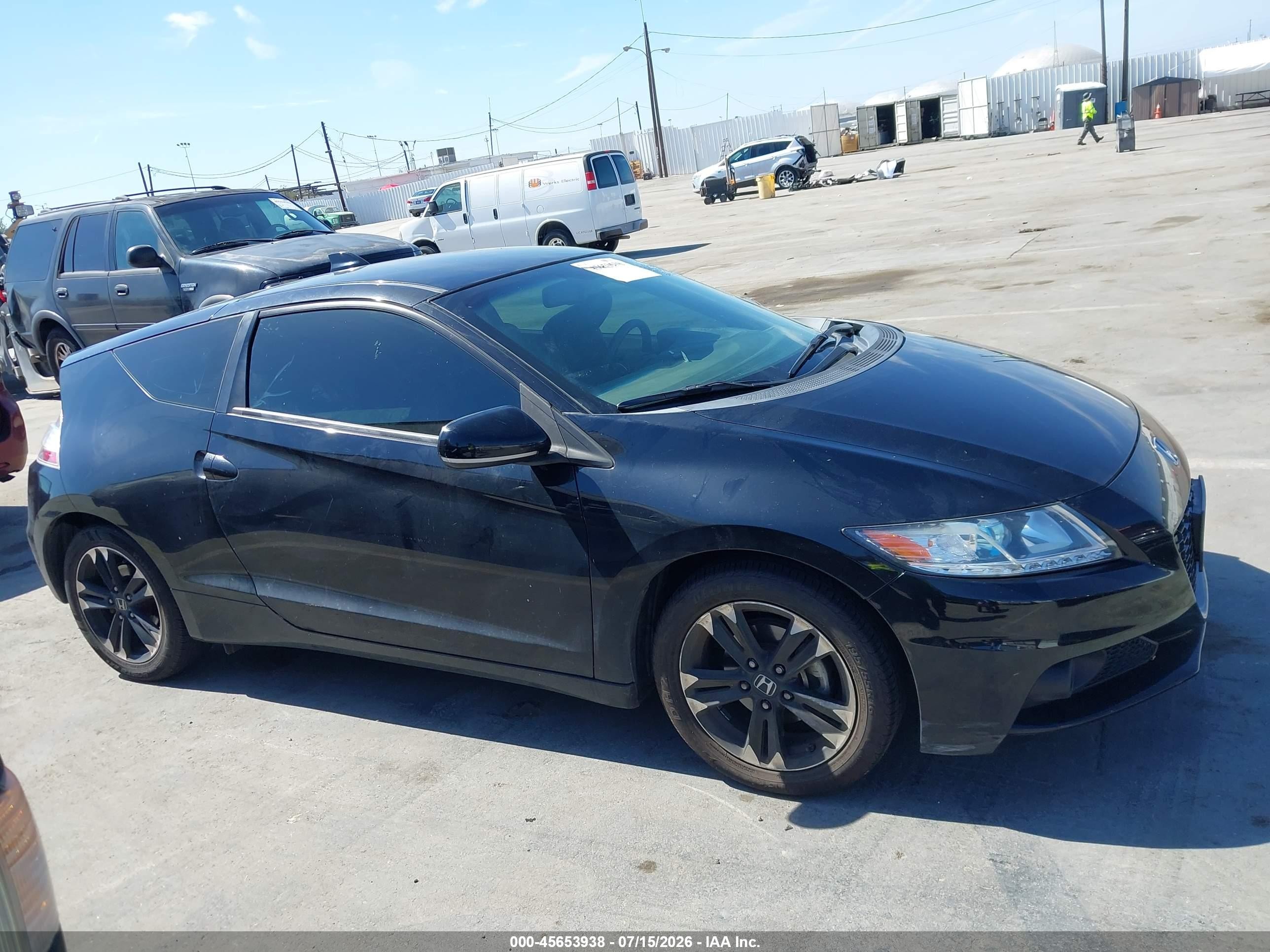 2015 Honda Cr-z Ex Black vin: JHMZF1C60FS001351