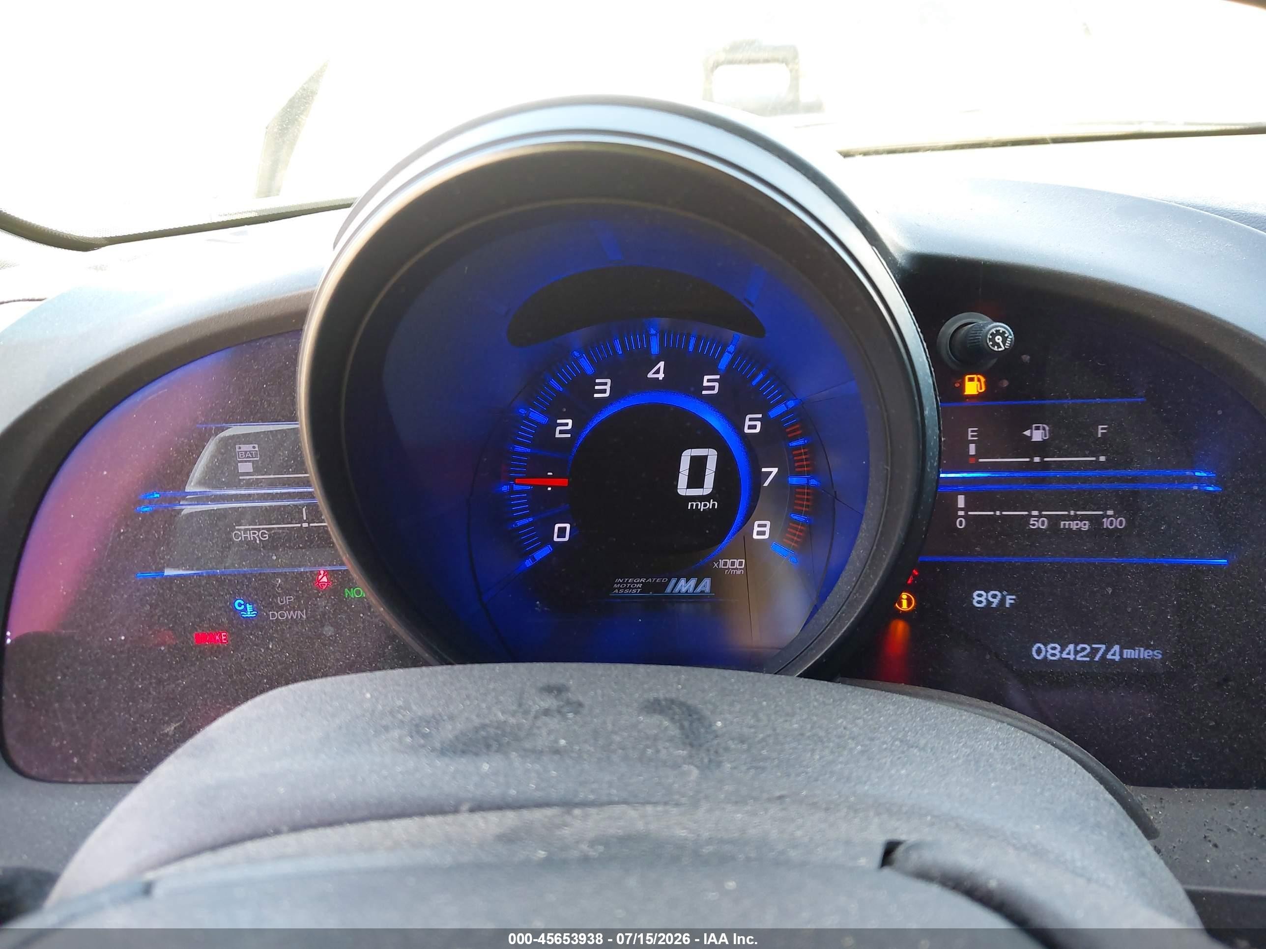 2015 Honda Cr-z Ex Black vin: JHMZF1C60FS001351