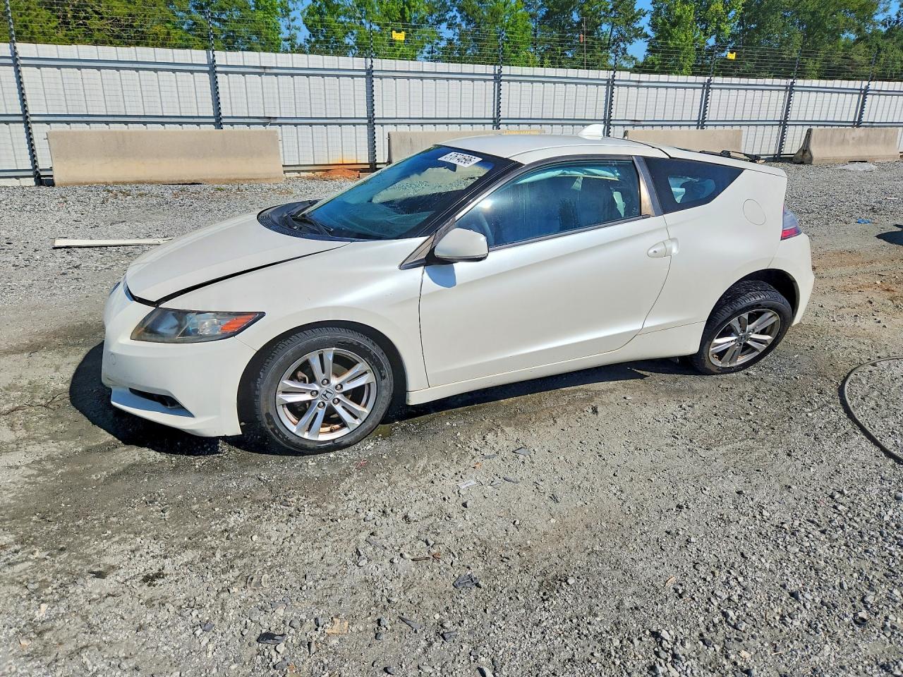 2011 Honda Cr-z Ex White vin: JHMZF1C62BS008277