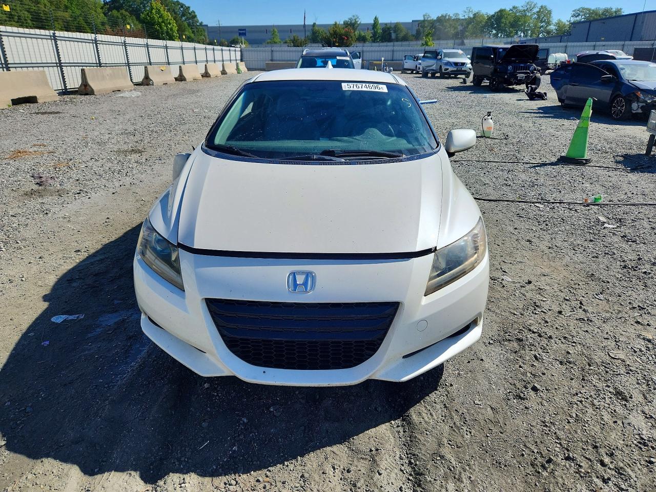 2011 Honda Cr-z Ex White vin: JHMZF1C62BS008277