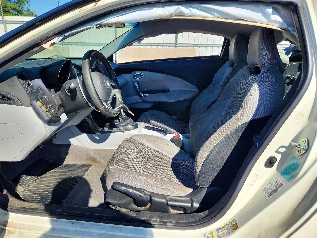 2011 Honda Cr-z Ex White vin: JHMZF1C62BS008277