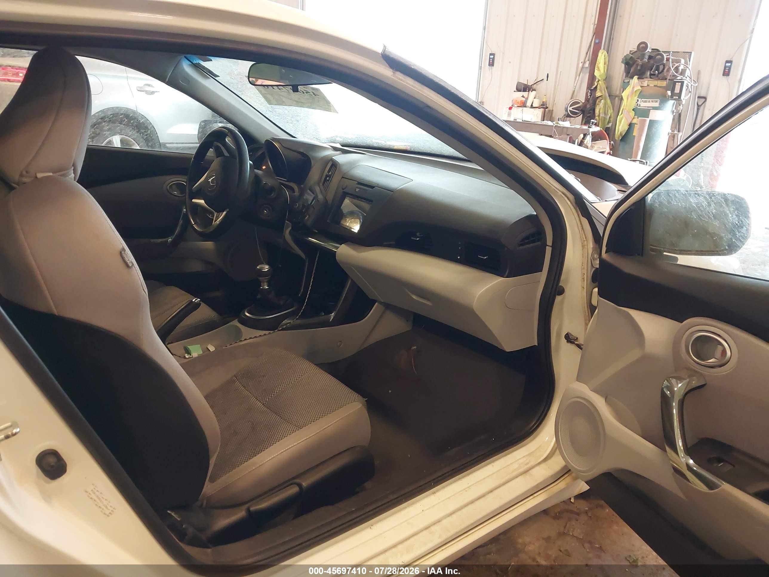 2011 Honda Cr-z Ex White vin: JHMZF1C63BS013004