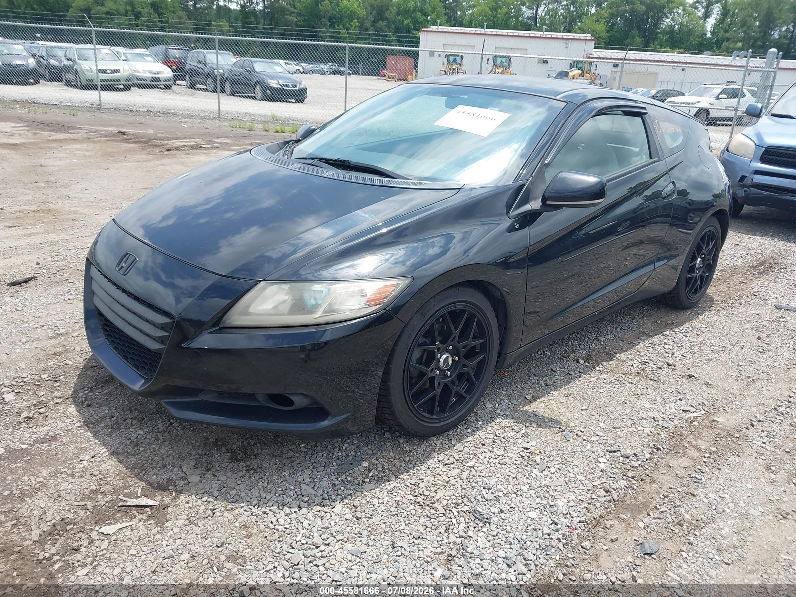 2011 Honda Cr-z Ex Black vin: JHMZF1C63BS013360