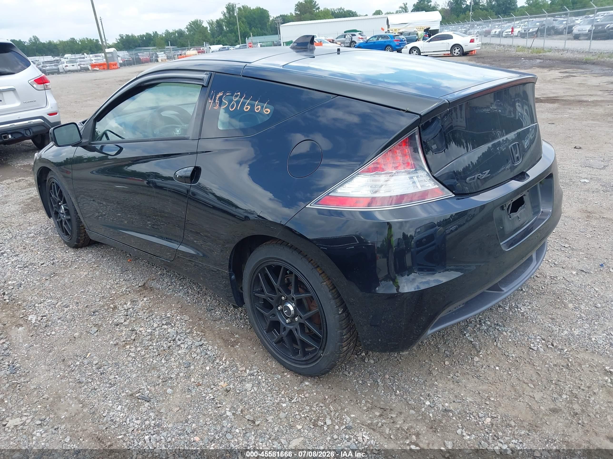 2011 Honda Cr-z Ex Black vin: JHMZF1C63BS013360