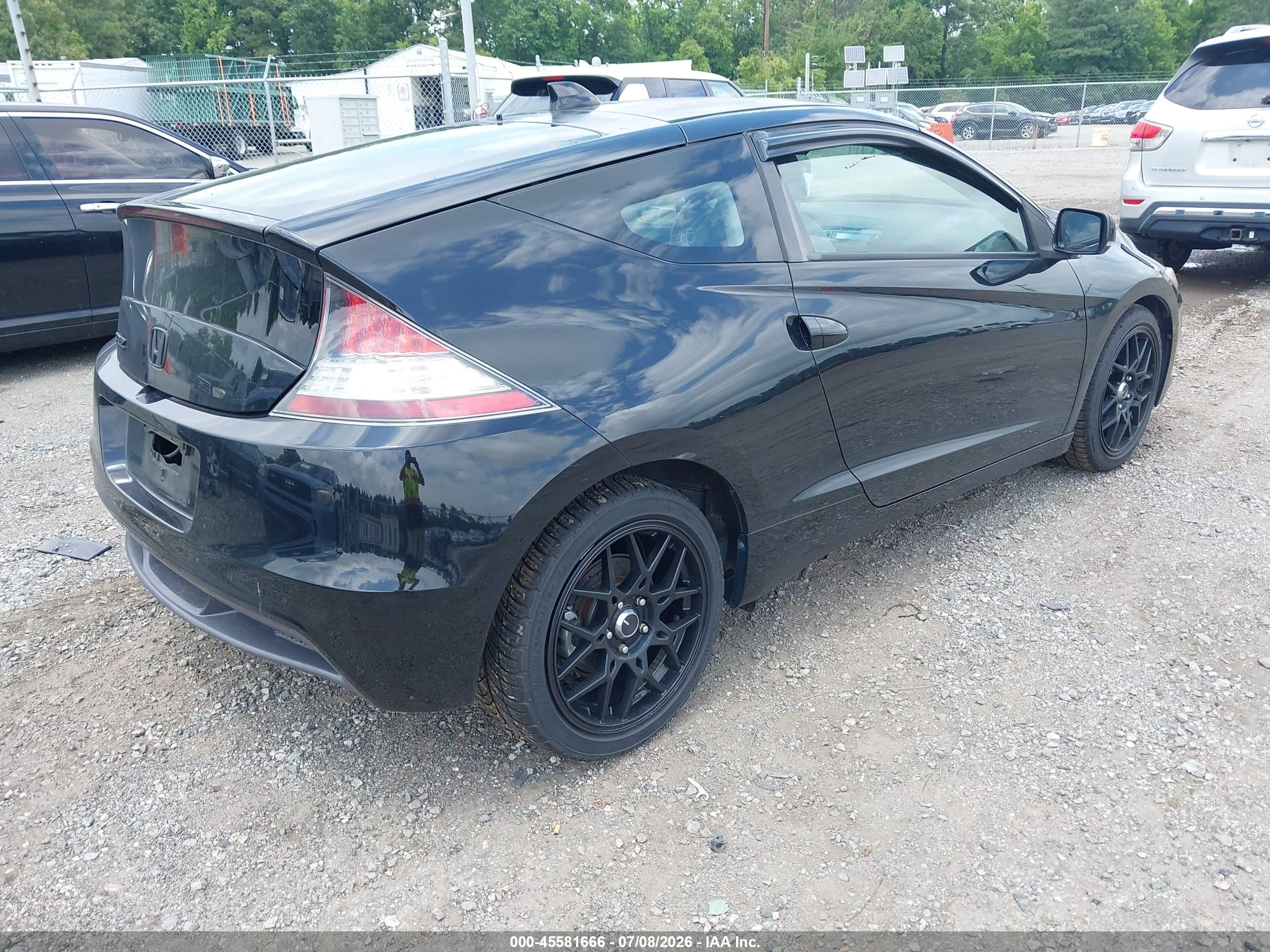 2011 Honda Cr-z Ex Black vin: JHMZF1C63BS013360