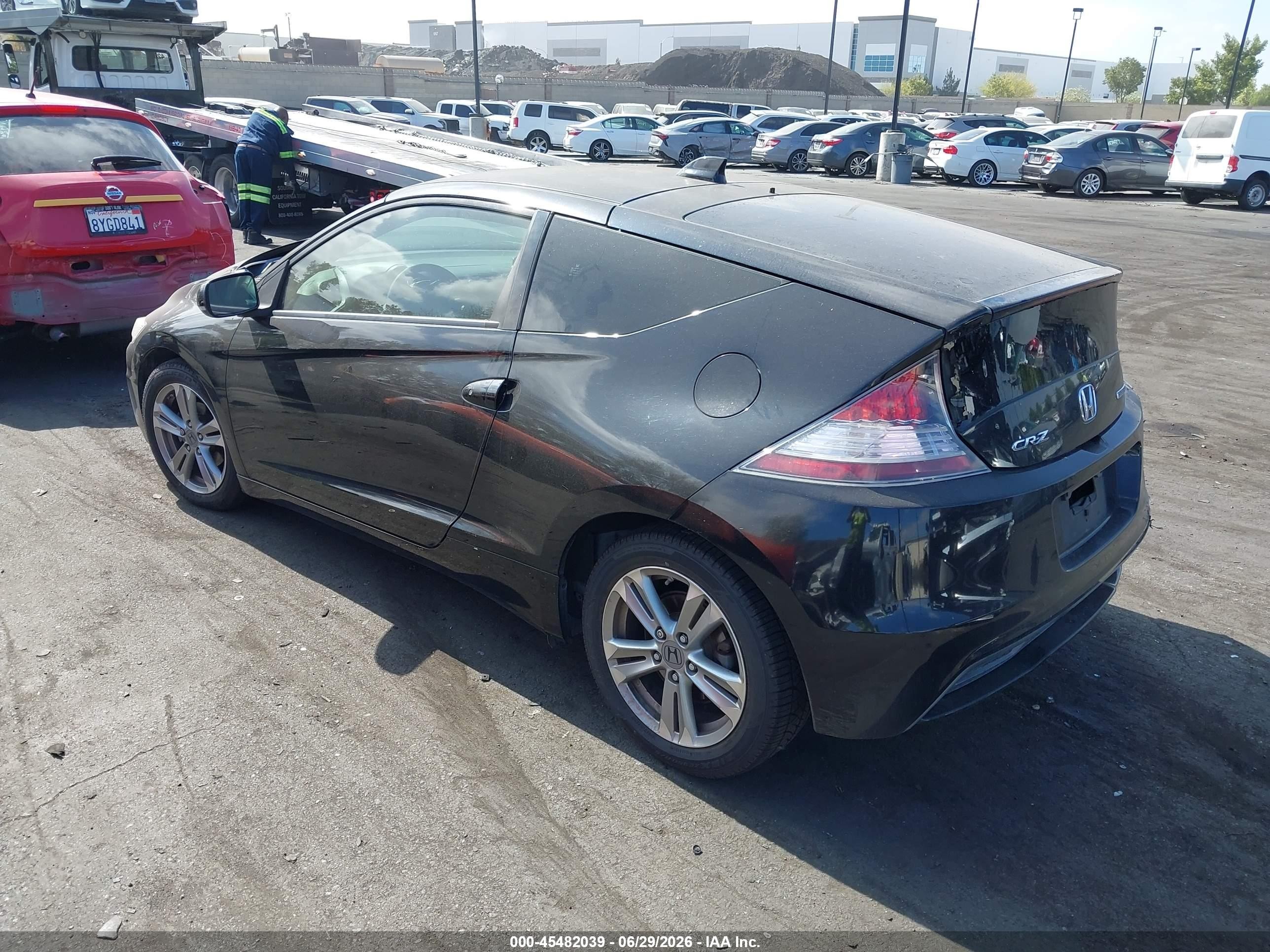 2013 Honda Cr-z Ex Black vin: JHMZF1C63DS003771