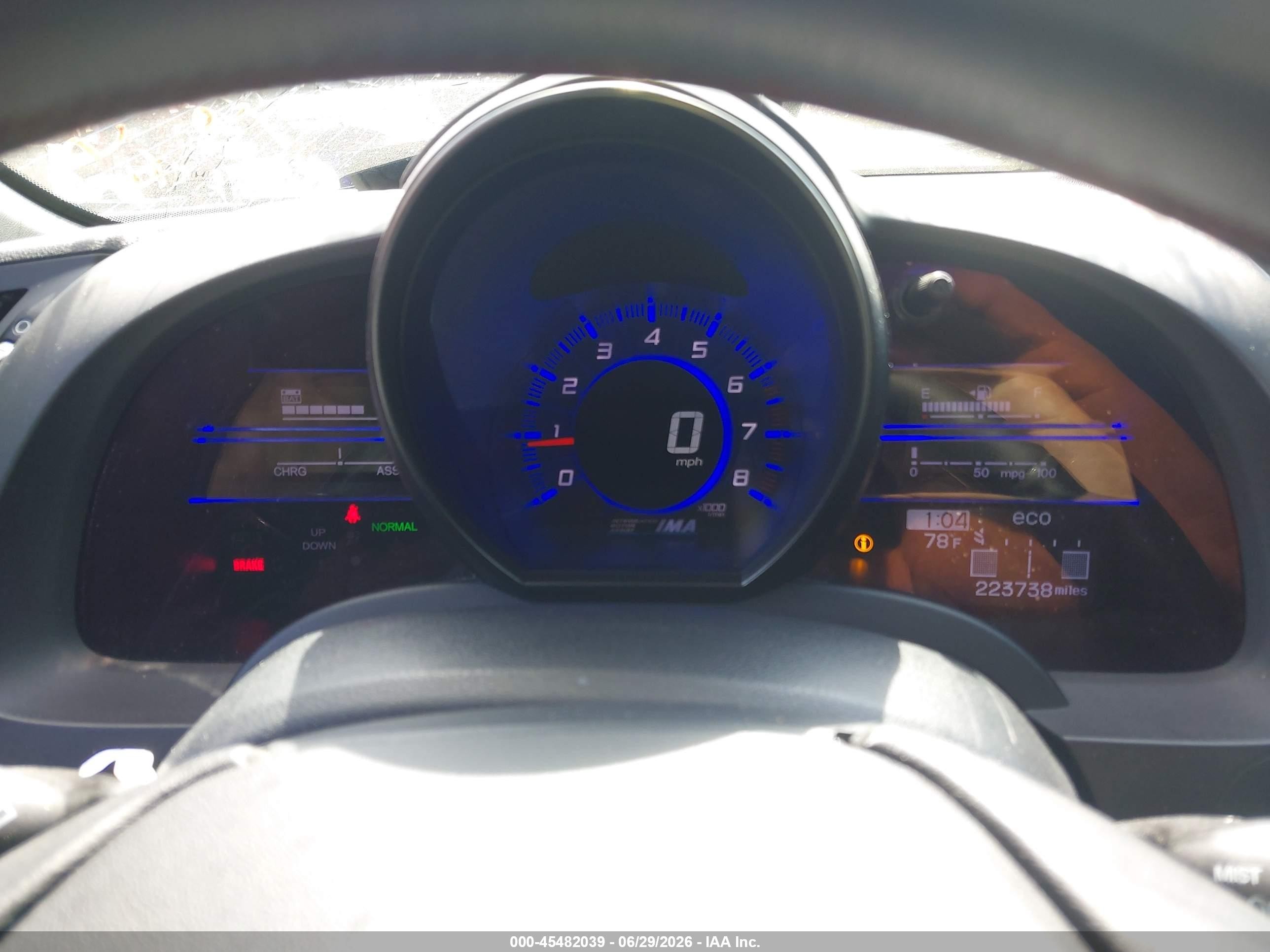 2013 Honda Cr-z Ex Black vin: JHMZF1C63DS003771