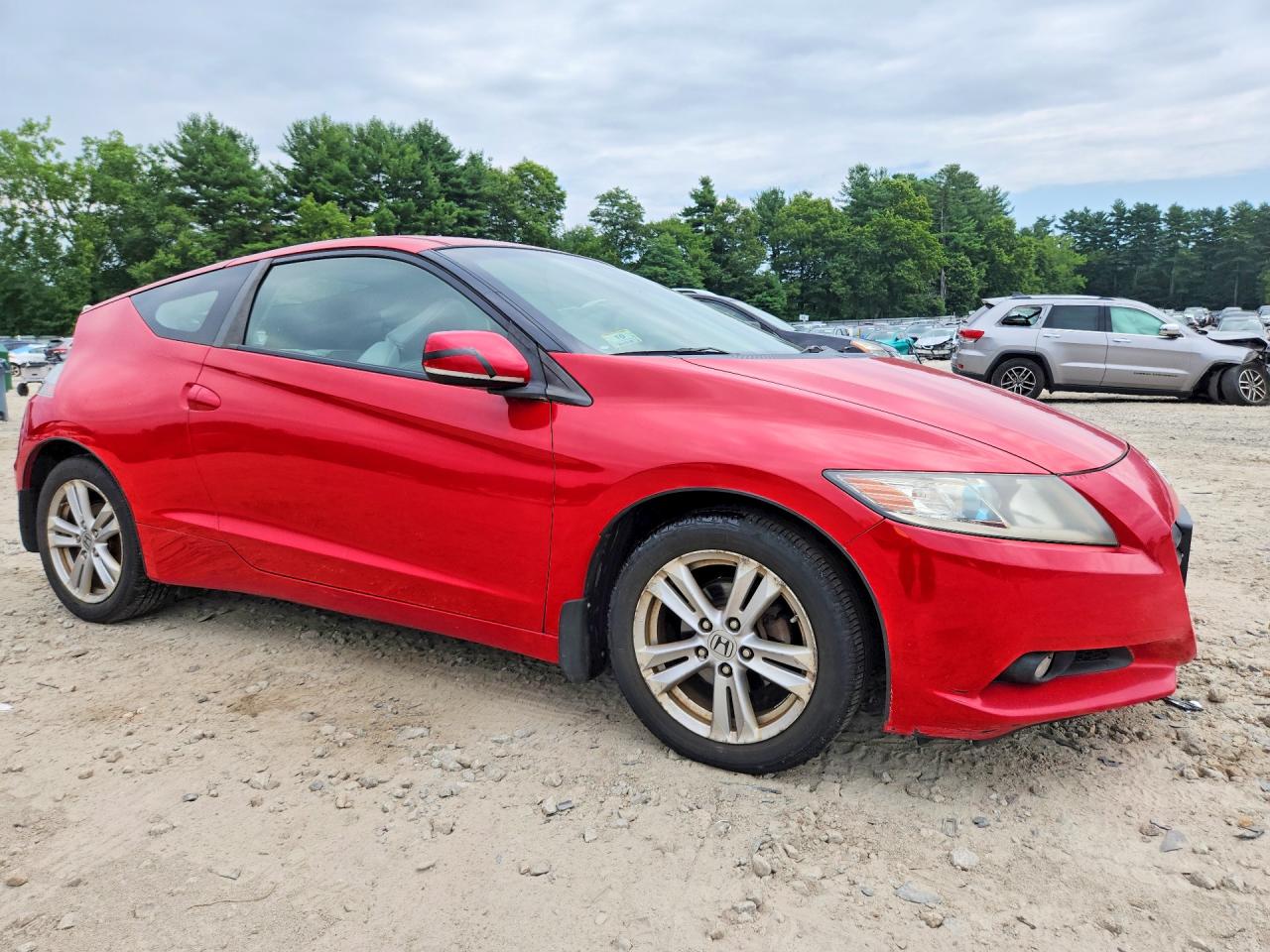 2011 Honda Cr-z Ex Red vin: JHMZF1C64BS008913