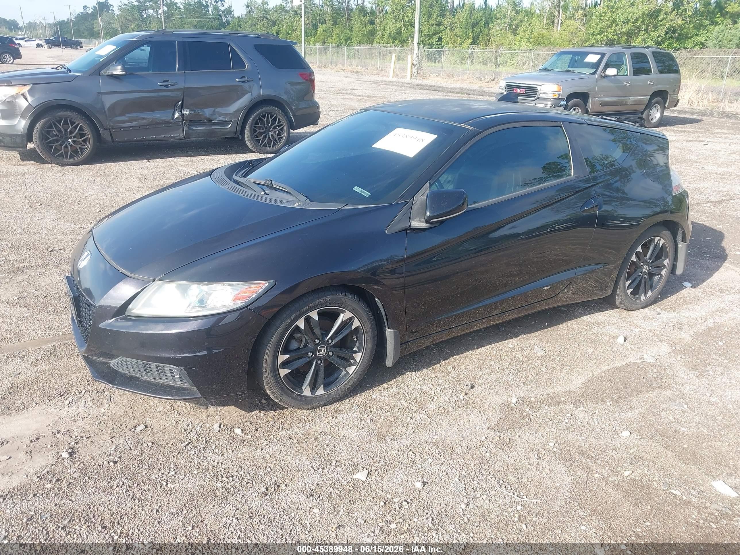 2011 Honda Cr-z Ex Black vin: JHMZF1C66BS002465
