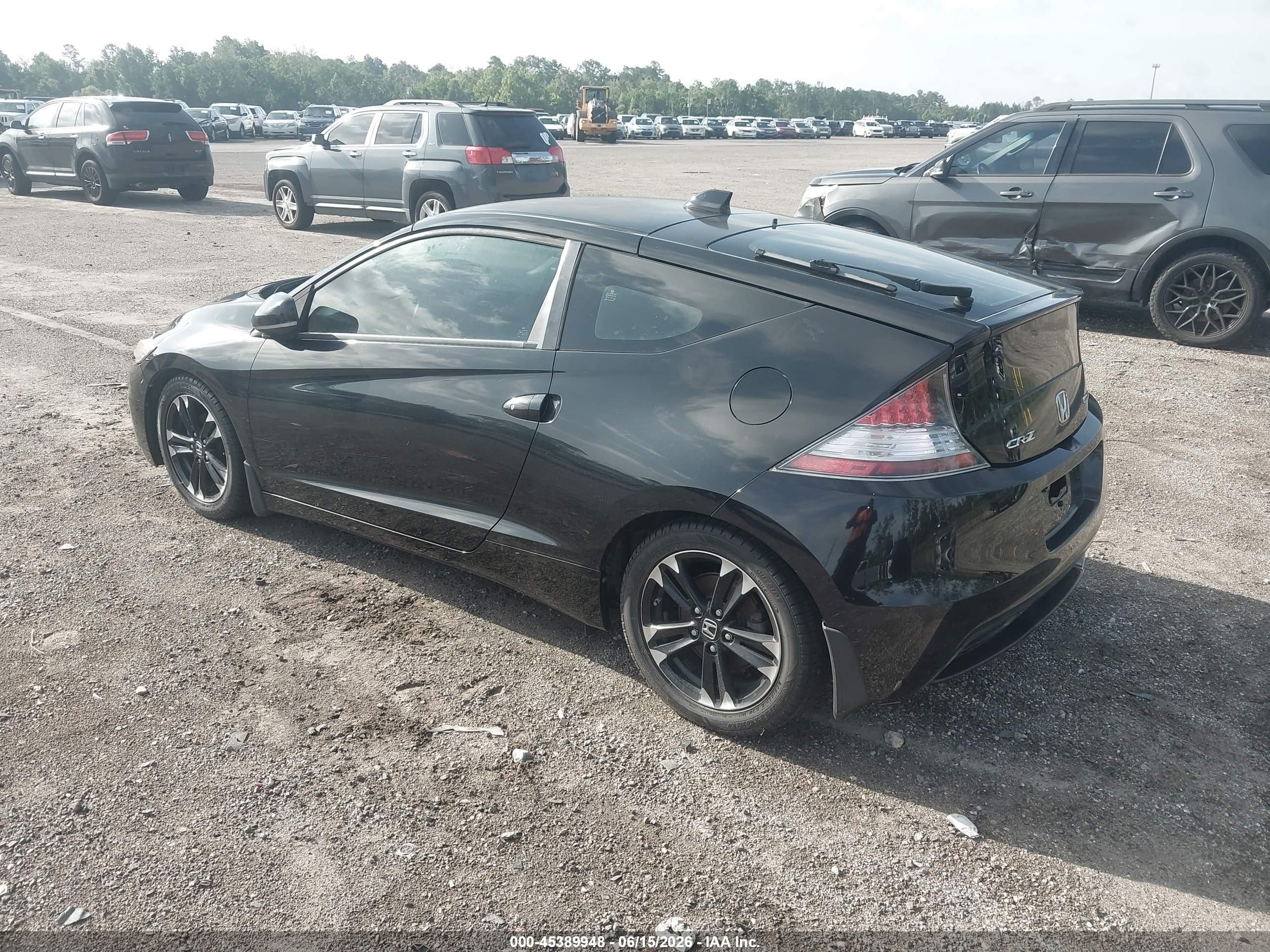 2011 Honda Cr-z Ex Black vin: JHMZF1C66BS002465