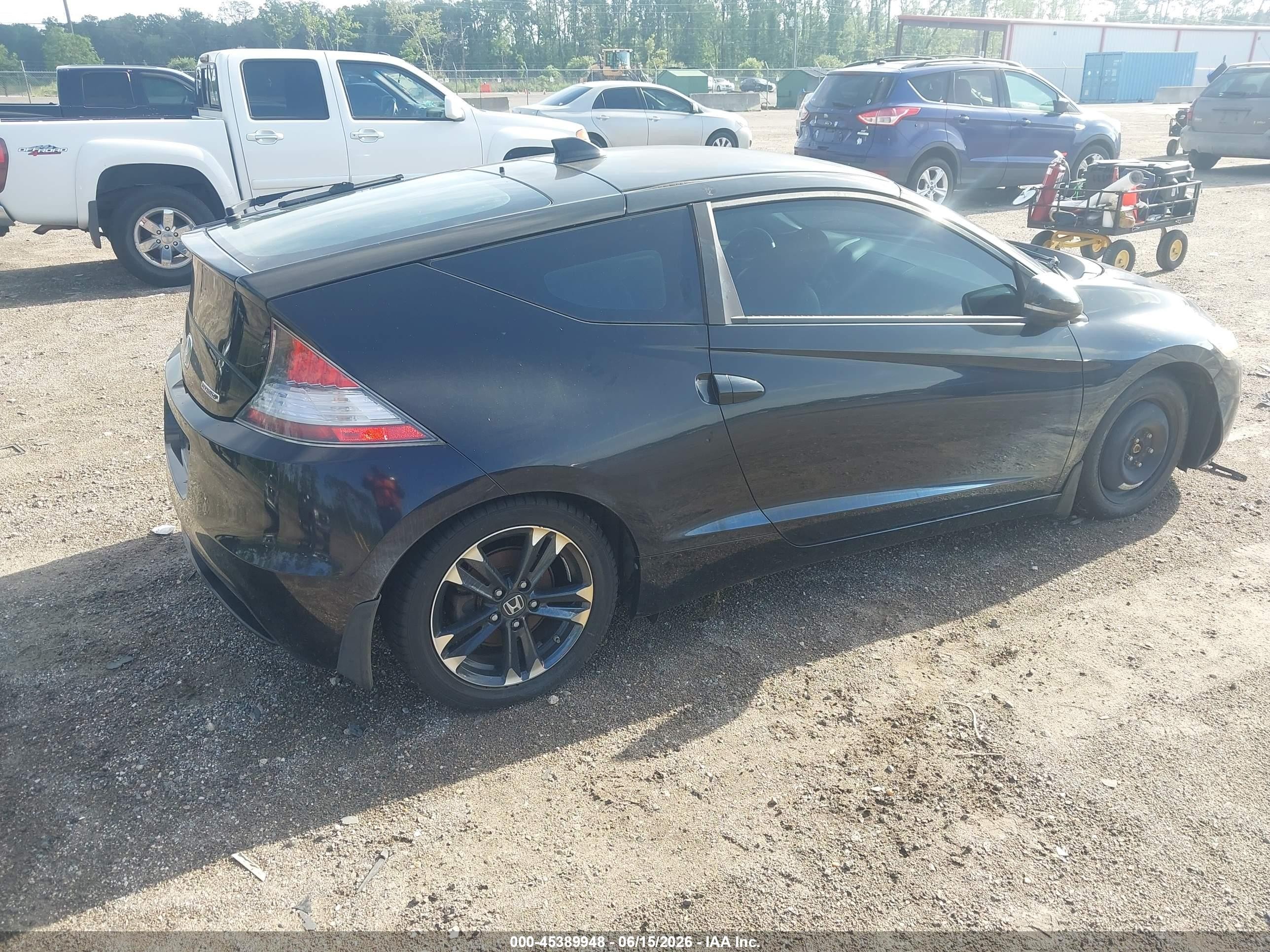 2011 Honda Cr-z Ex Black vin: JHMZF1C66BS002465