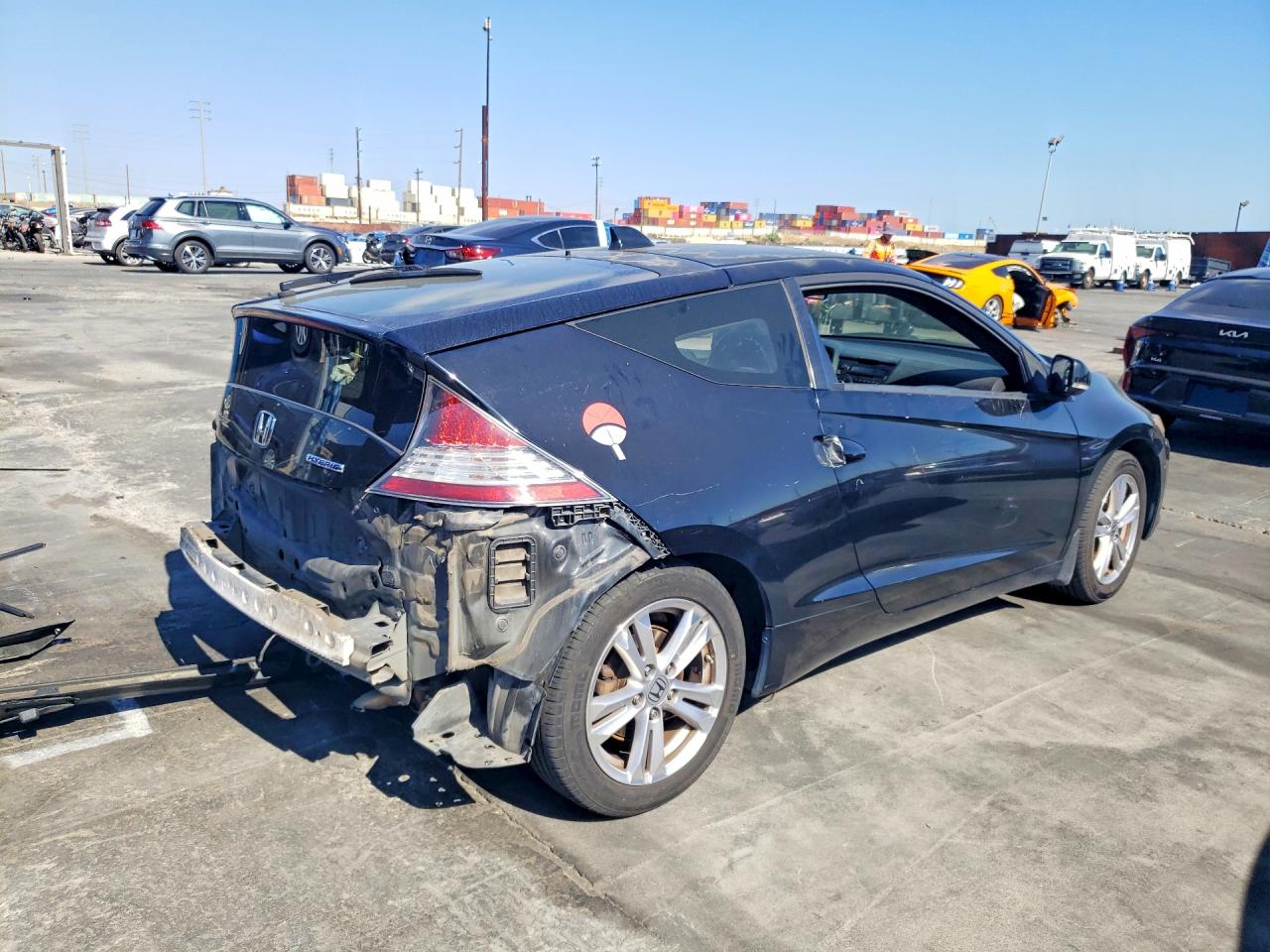 2012 Honda Cr-z Ex Black vin: JHMZF1C66CS003830