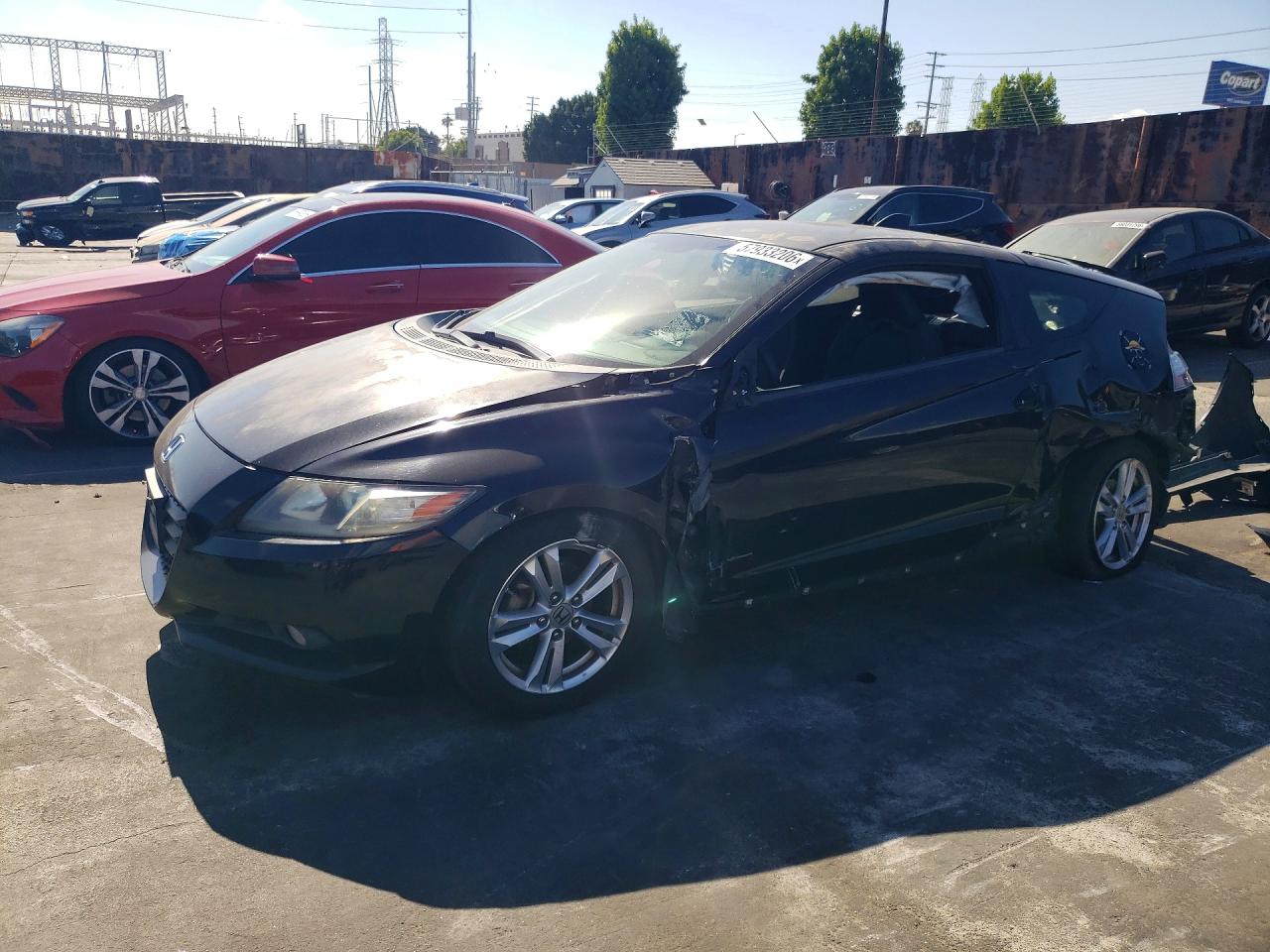 2012 Honda Cr-z Ex Black vin: JHMZF1C66CS003830