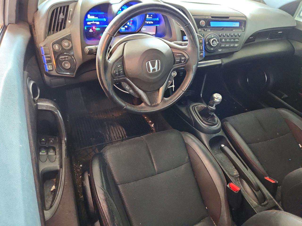 2013 Honda Cr-z Ex Blue vin: JHMZF1C68DS002390