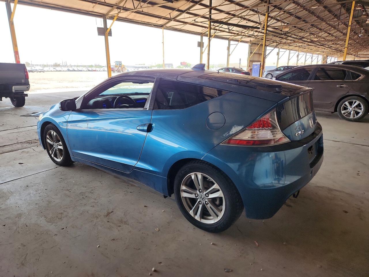 2013 Honda Cr-z Ex Blue vin: JHMZF1C68DS002390