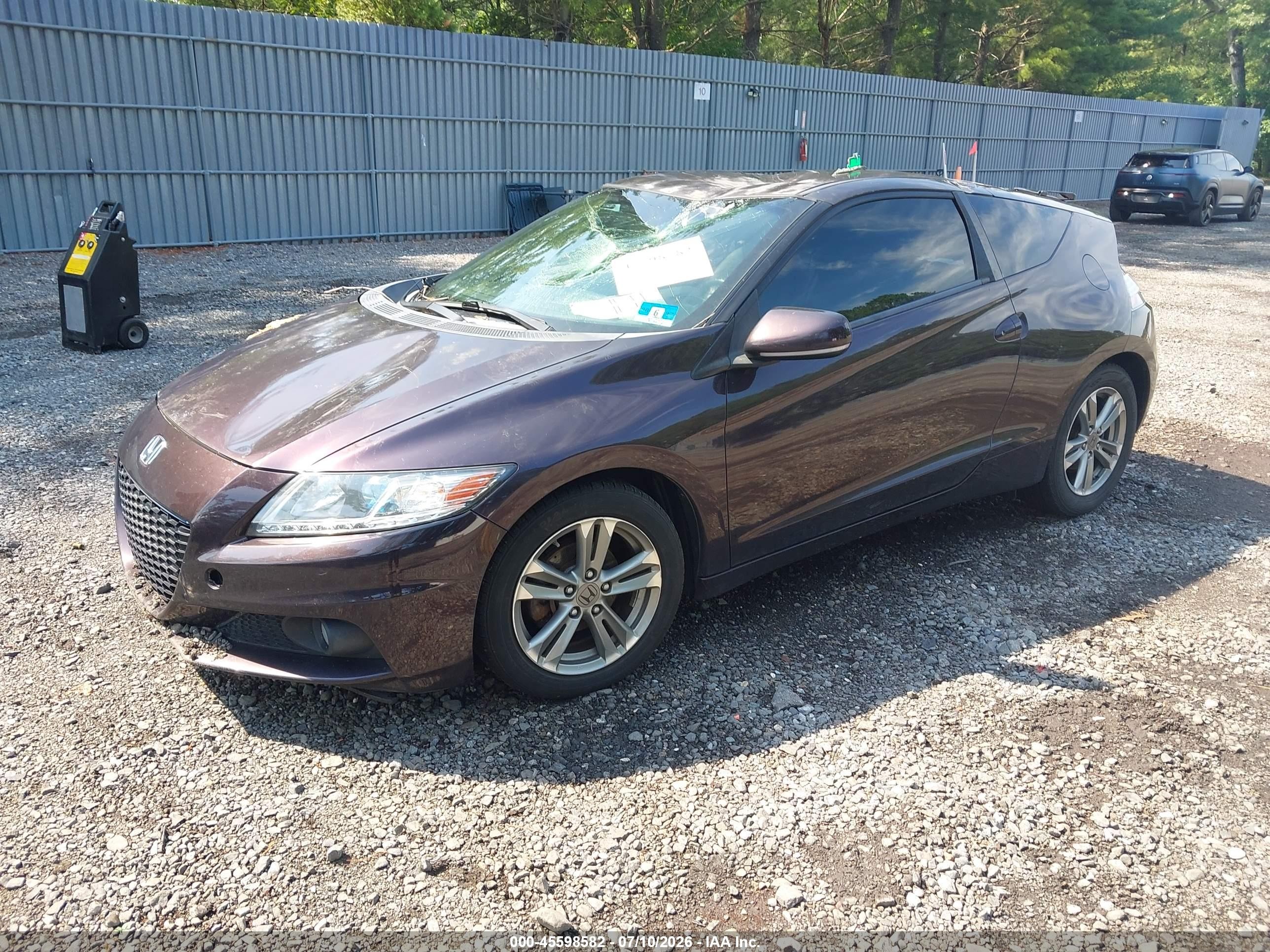 2013 Honda Cr-z Ex Purple vin: JHMZF1C68DS003376