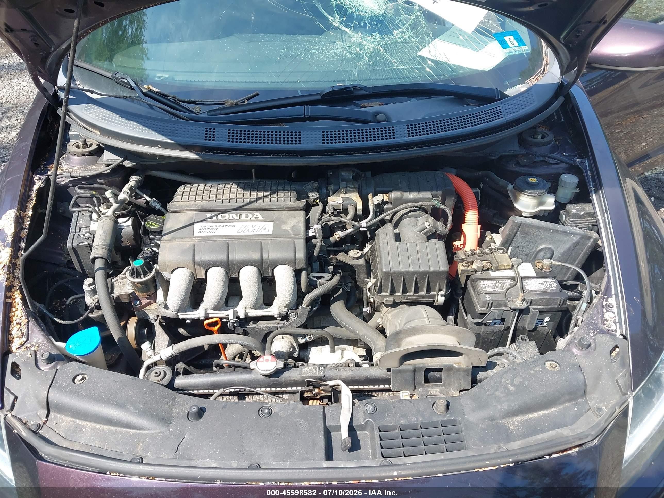 2013 Honda Cr-z Ex Purple vin: JHMZF1C68DS003376