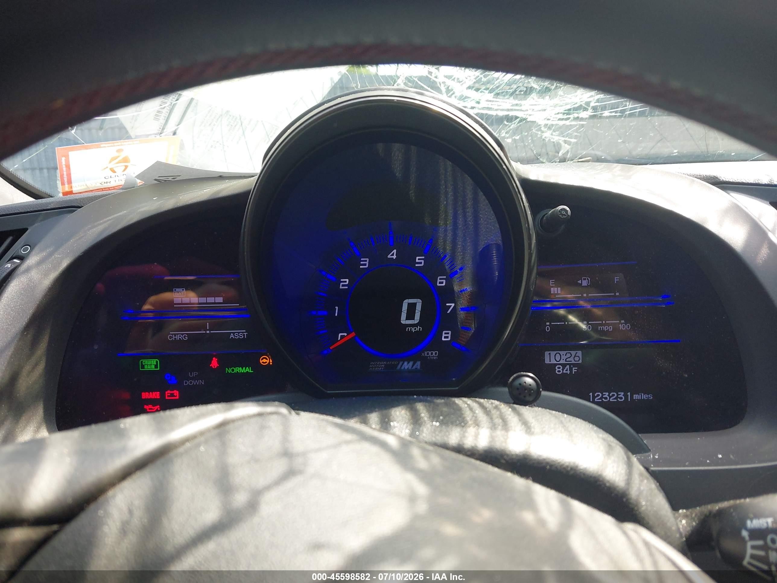2013 Honda Cr-z Ex Purple vin: JHMZF1C68DS003376