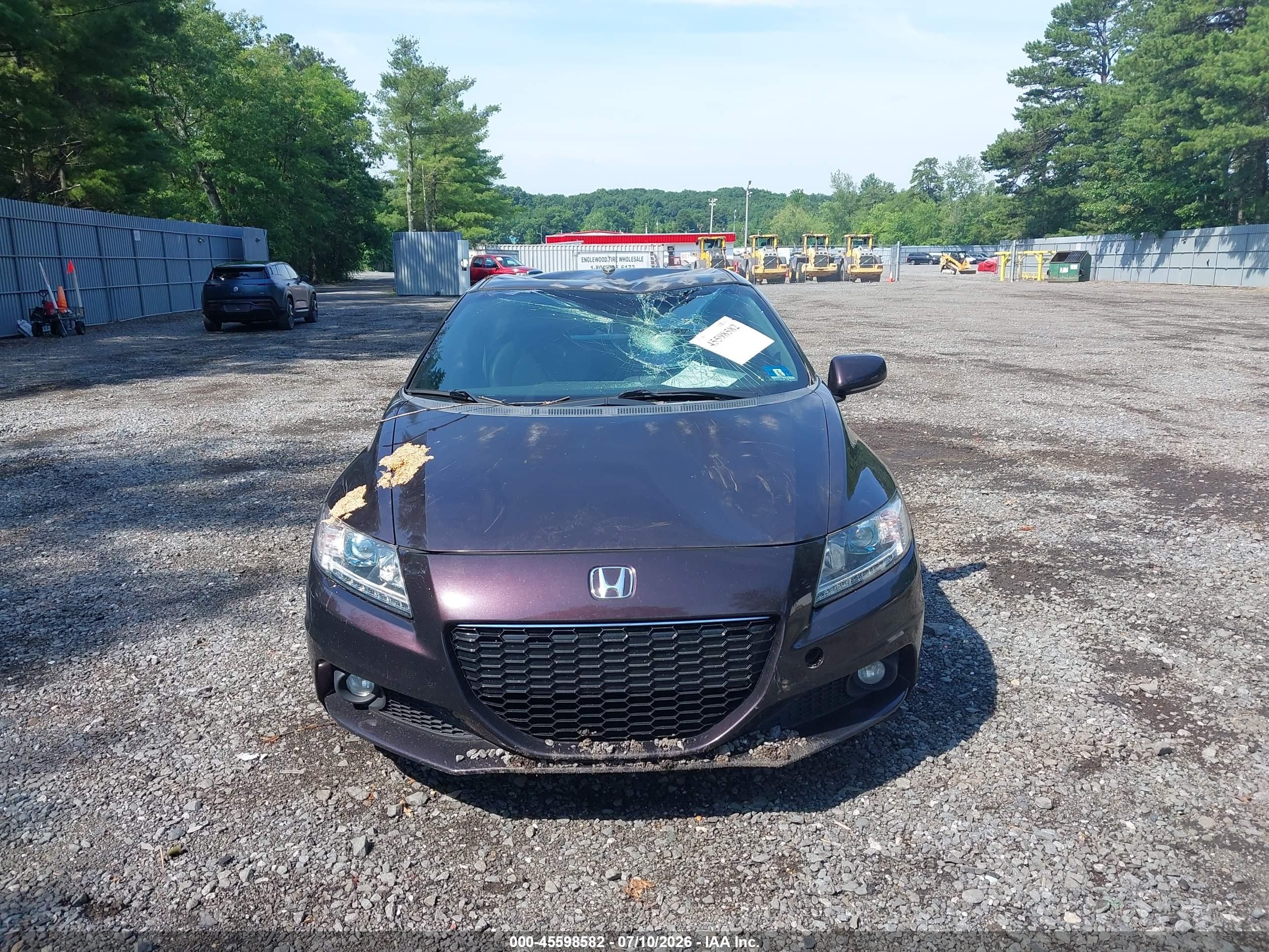 2013 Honda Cr-z Ex Purple vin: JHMZF1C68DS003376